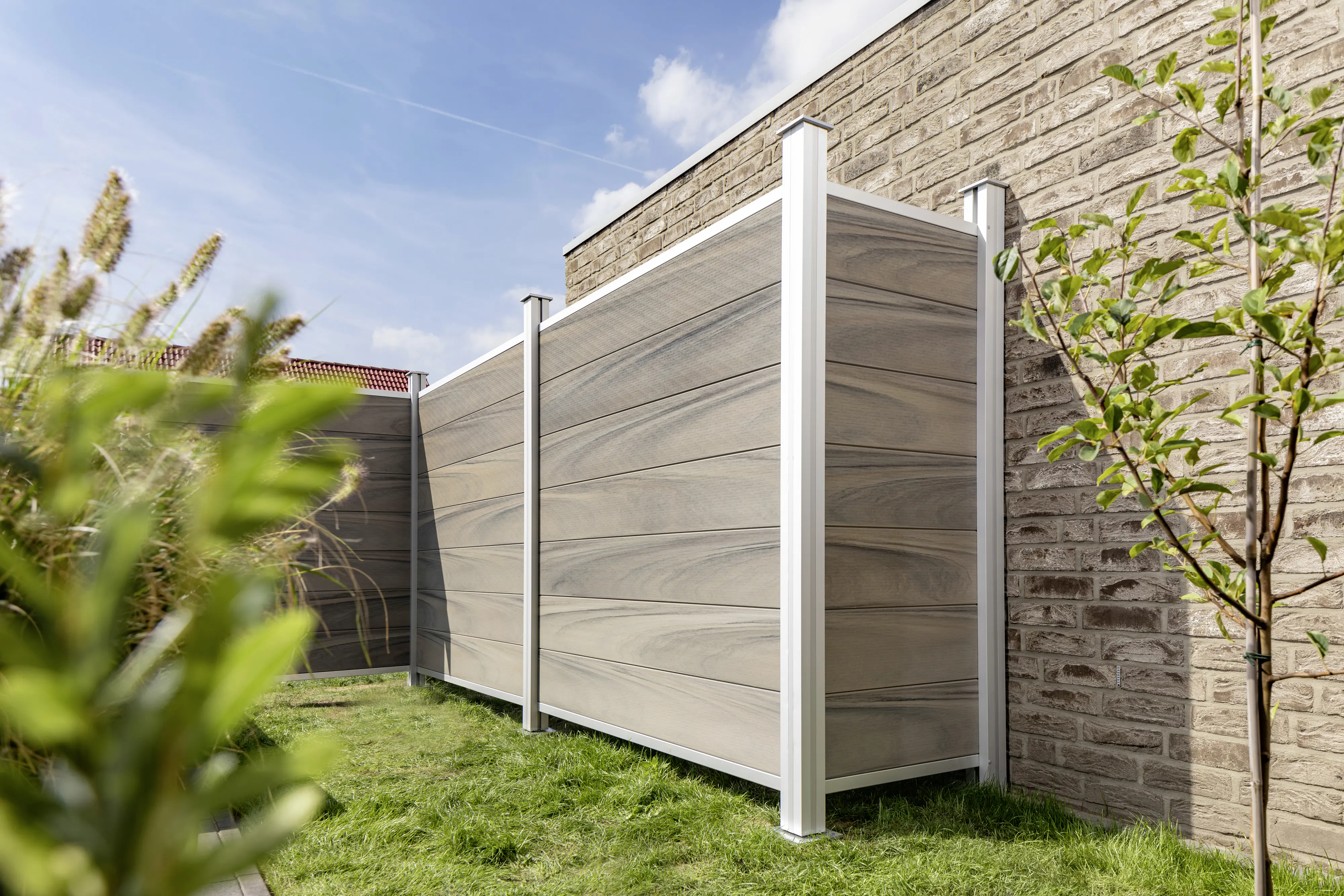 Osmo Sichtschutzelement Multi-Fence Co-Extrusion Grundelement, silvergrey