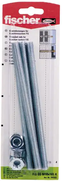 Fischer Gewindeanker FIS M10 x 165 mm - 4 Stück