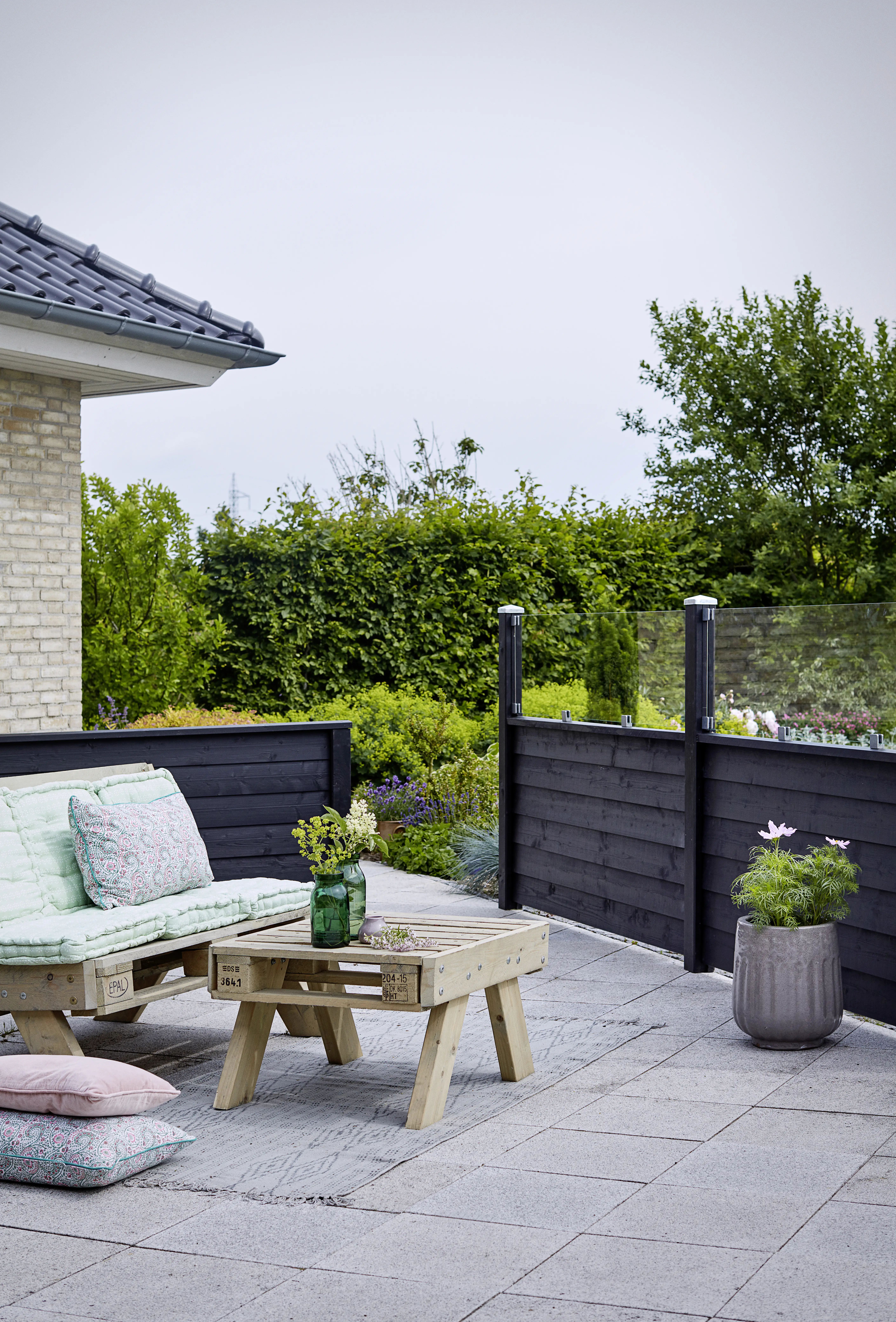 Plus Eckpfosten für Klink/Profil 268 cm, 90 x 90 mm, schwarz