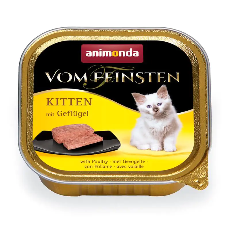 4017721832212 Animonda Vom Feinsten Kitten Katzennassfutter mit Geflügel, 100 g