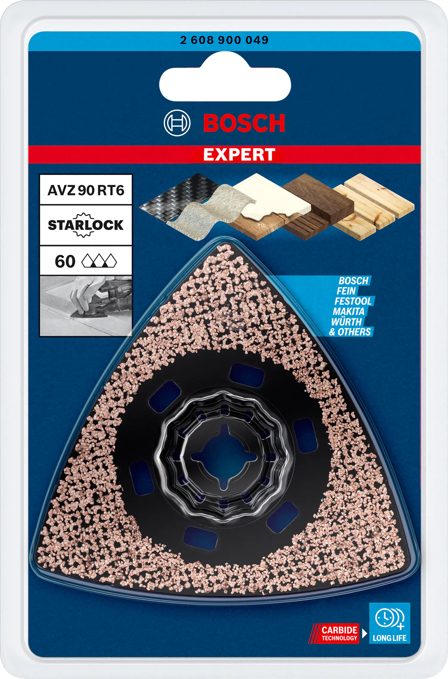 Bosch Expert Schleifplatte AVZ 90 RT6 für Multifunktionswerkzeuge 90 mm Bosch Expert Schleifplatte AVZ 90 RT6 für Multifunktionswerkzeuge 90 mm