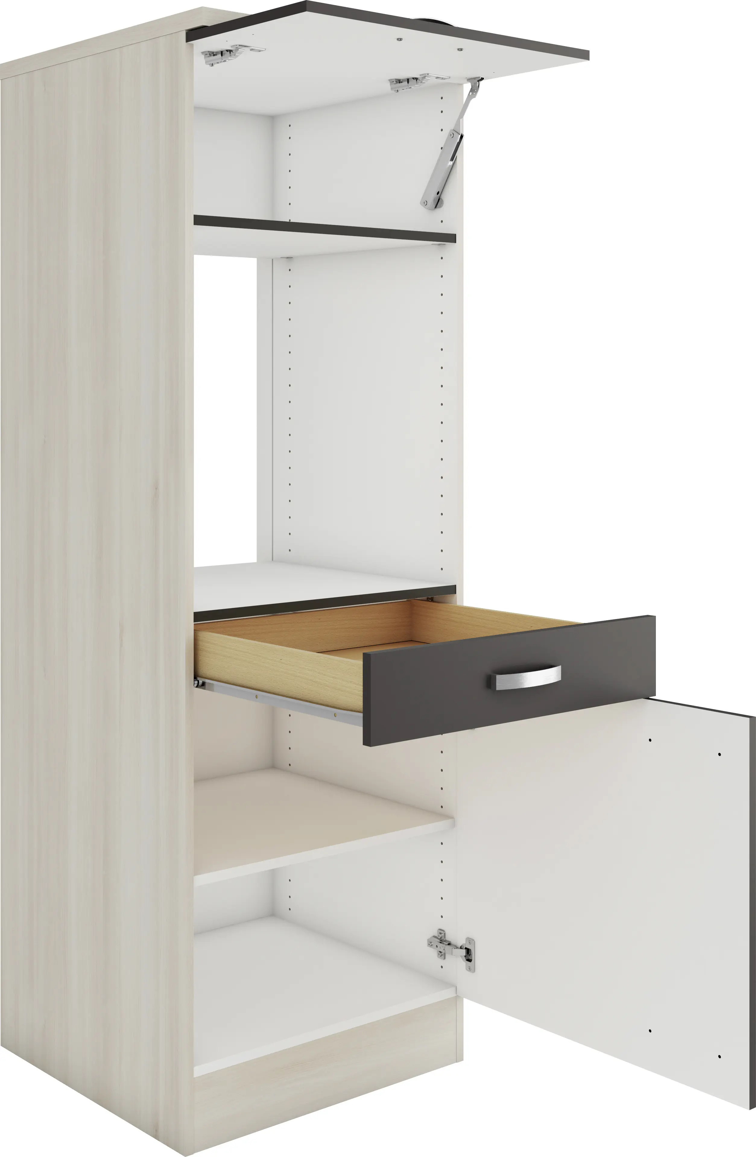 Optifit Midischrank Faro 220 anthrazit/akazie 60 cm