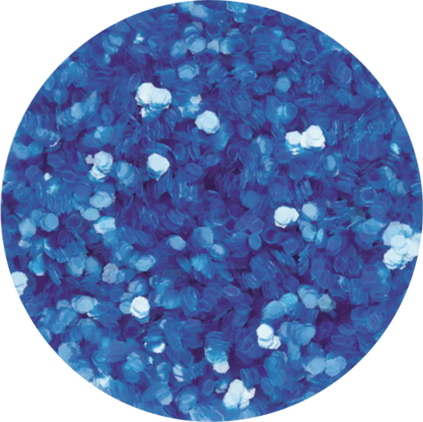 Glorex Brillant-Glitter holo blau 9 g