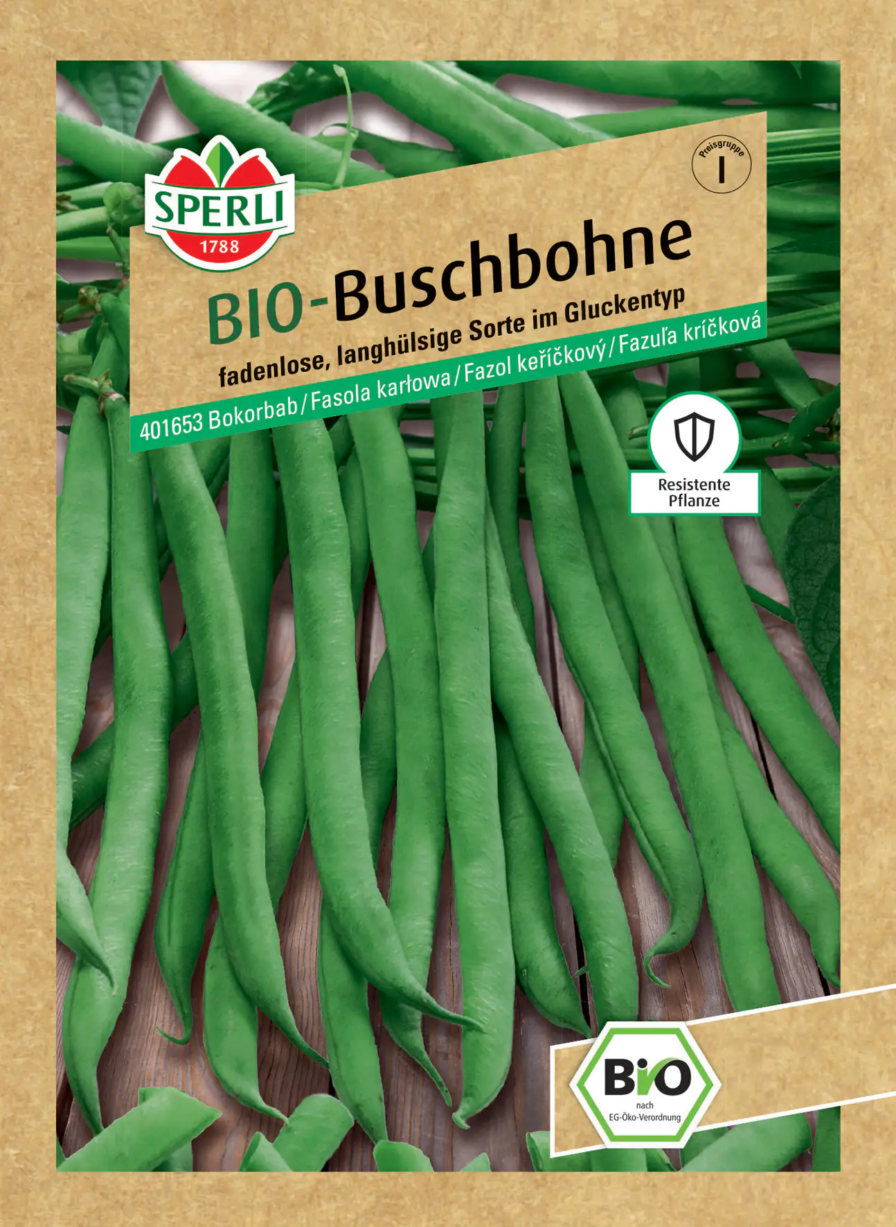 Sperli BIO Buschbohne lang