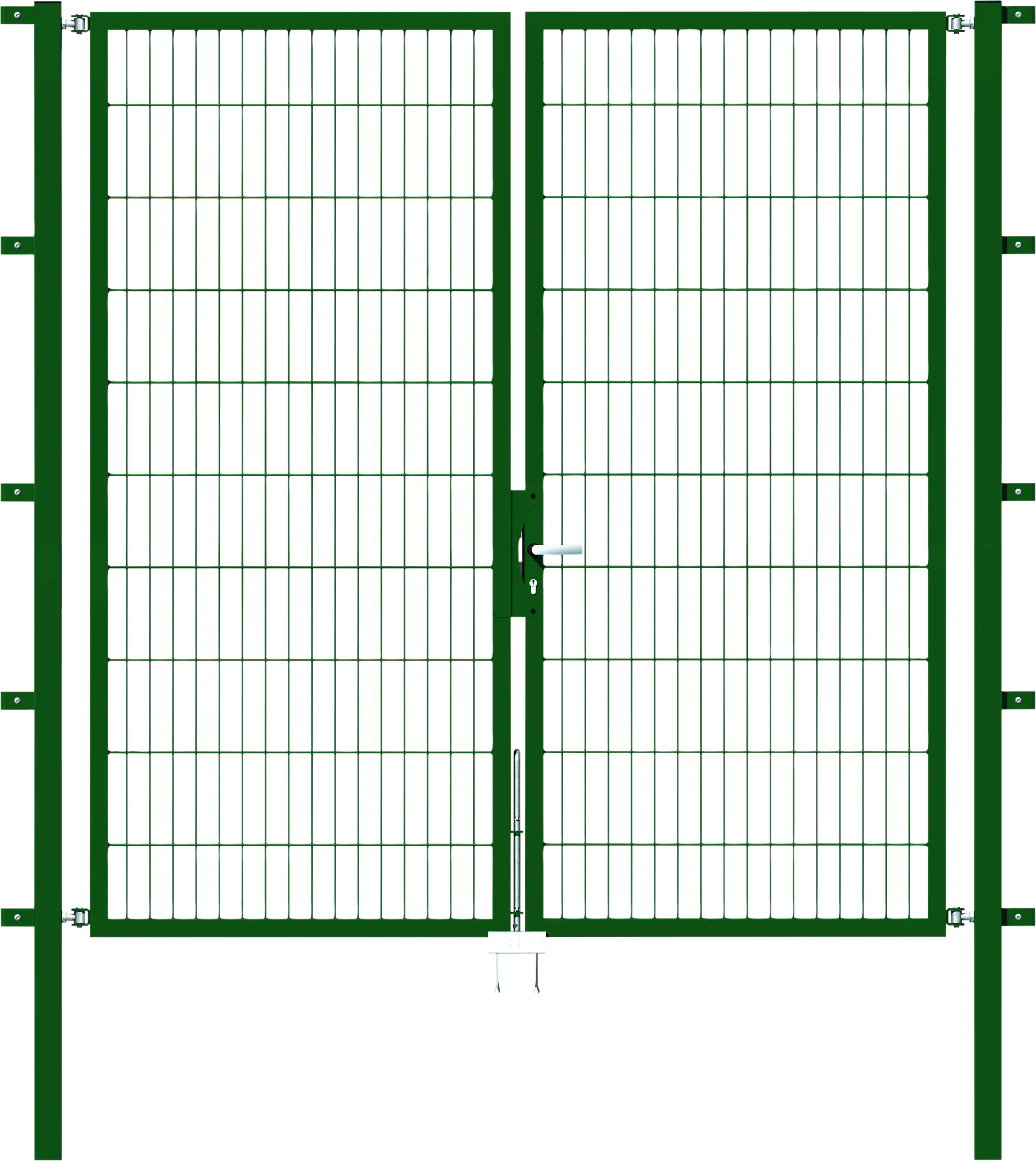 Alberts Stabgitter Doppeltor Flexo 200 x 200 cm 6/5/6 grün zE