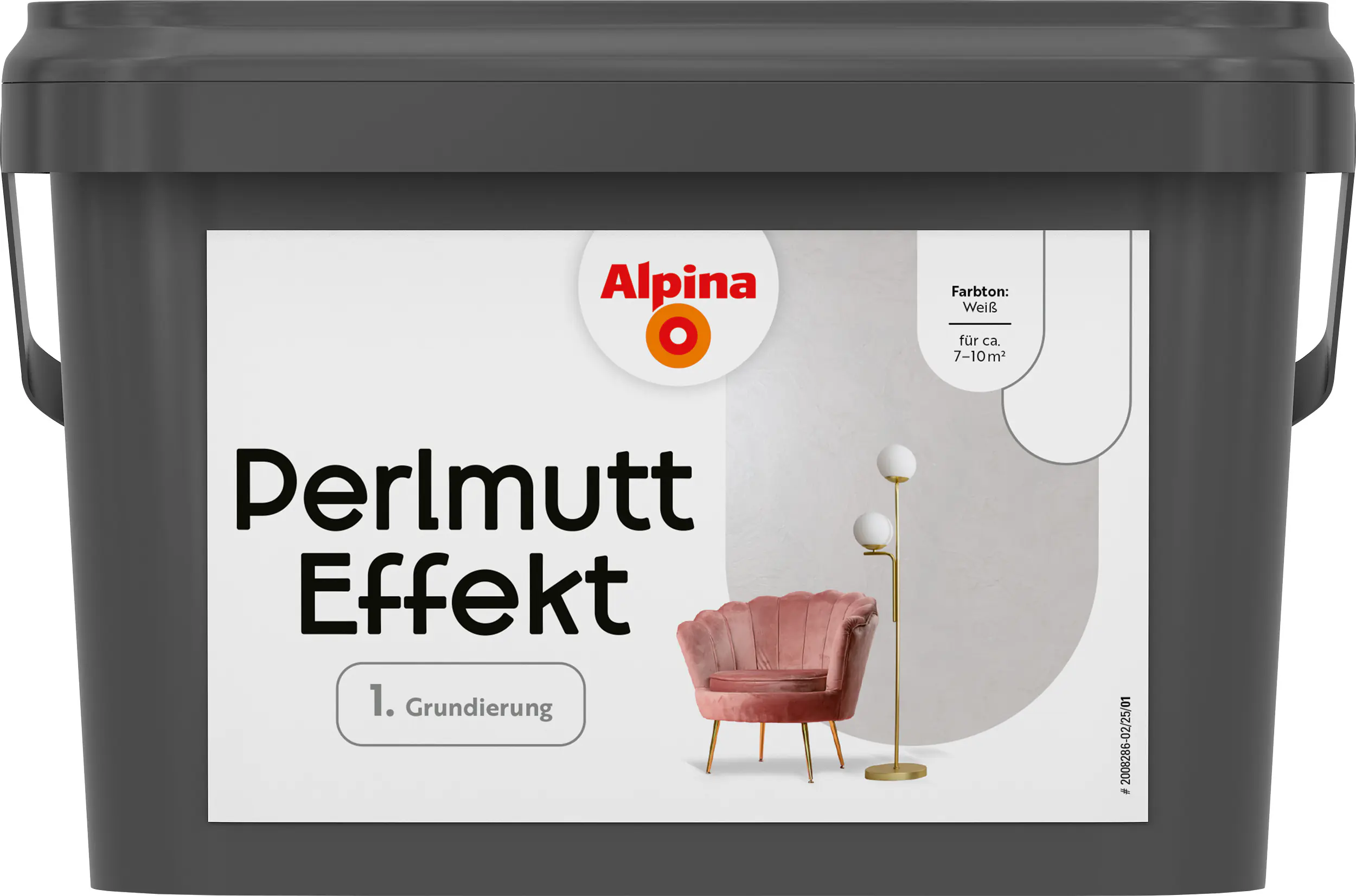 Alpina Grundierung für Effektfarben Perlmutt weiß 2,5 L Alpina Grundierung für Effektfarben Perlmutt weiß 2,5 L