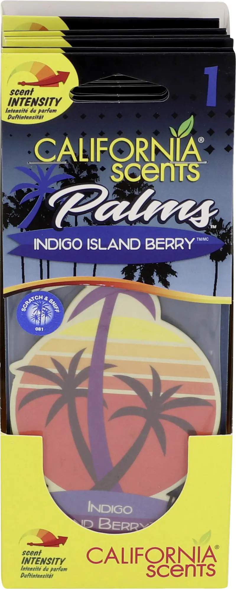 California Scents Papierlufterfrischer Palm Indigo Island Berry