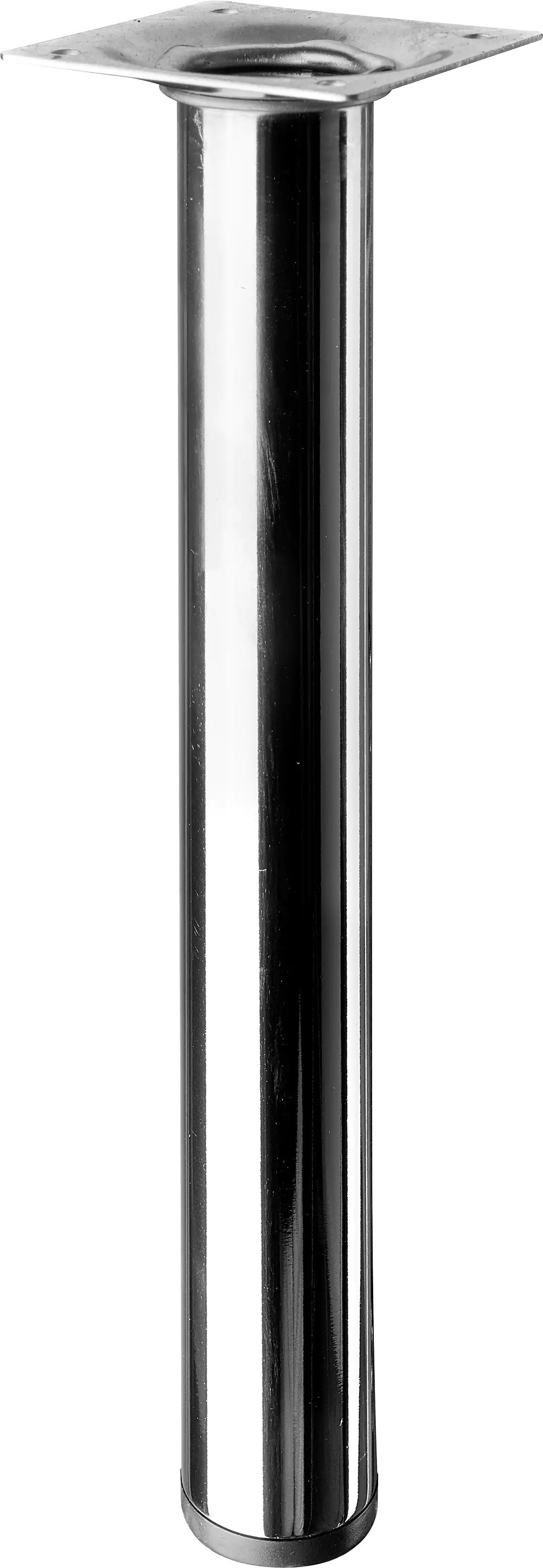 Hettich Tischbein 3,0 x 25 cm Stahl  verchromt - 1 Stück