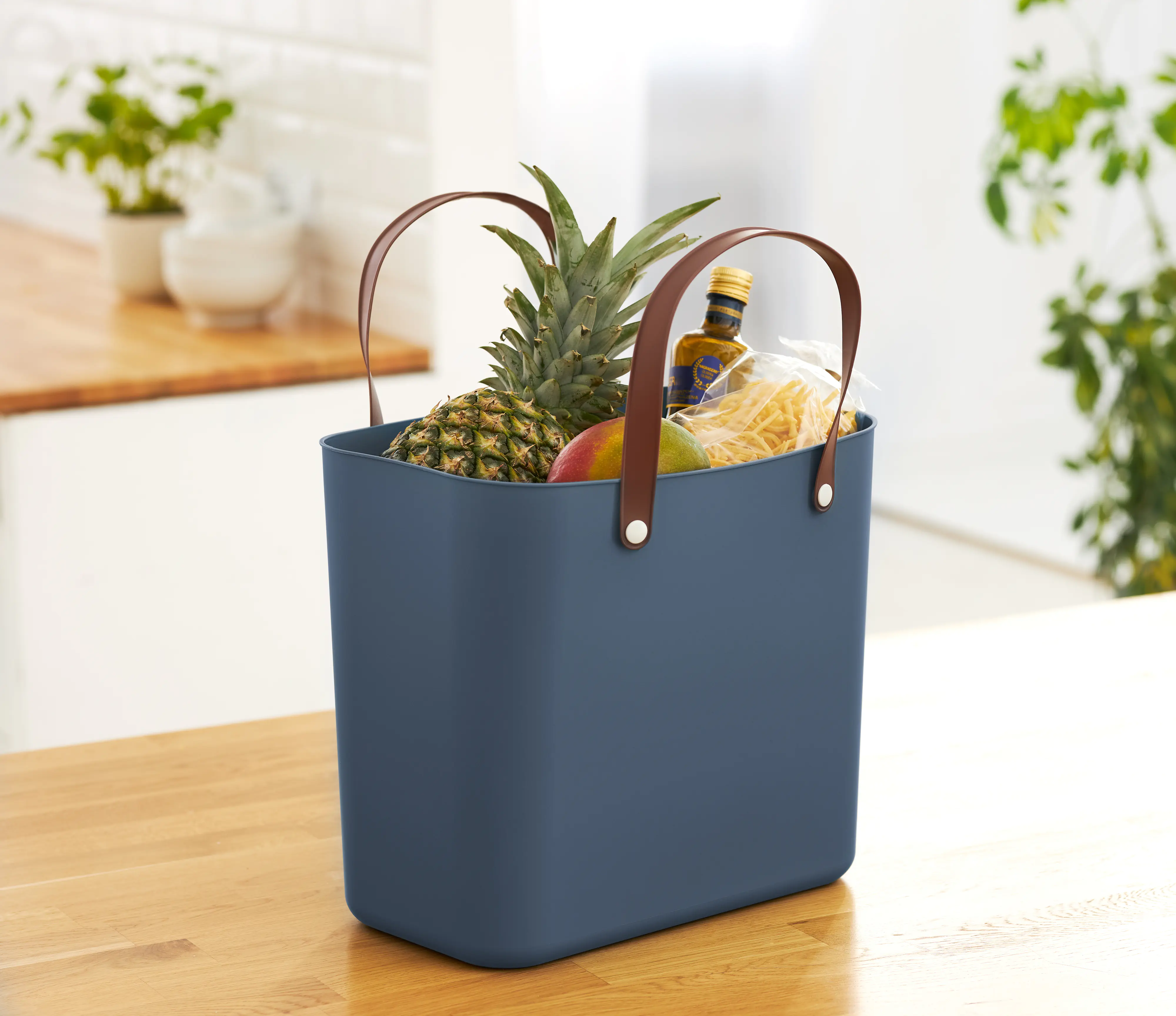 Rotho Einkaufskorb 25 L Albula iris dunkelblau 