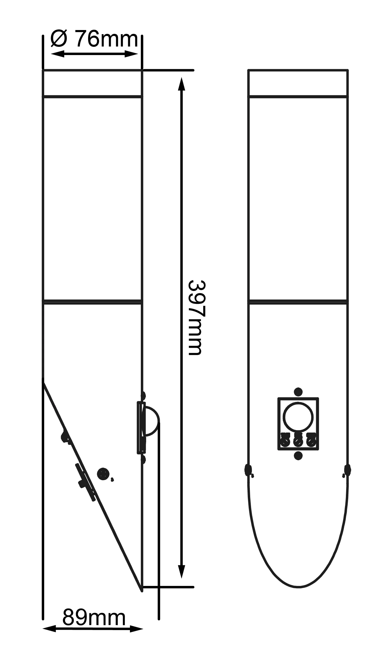 Brilliant Außen-Fackel Chorus edelstahl 40 cm Bewegungsmelder E27 dimmbar Brilliant Außen-Fackel Chorus edelstahl 40 cm Bewegungsmelder E27 dimmbar