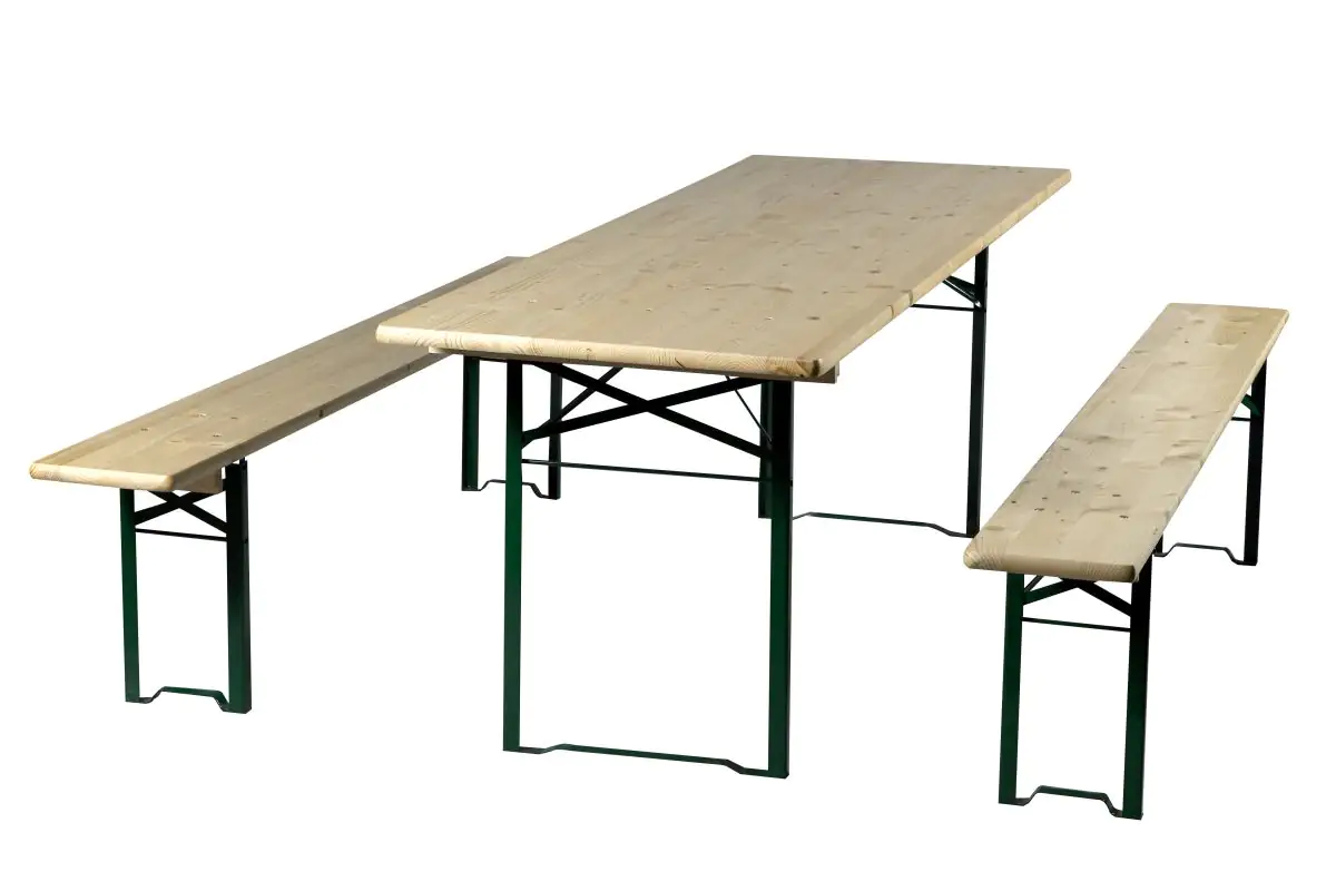 Bierzeltgarnitur 220x70cm Sitzhöhe 47 cm, natur, 3-teilig Bierzeltgarnitur 220x70cm Sitzhöhe 47 cm, natur, 3-teilig