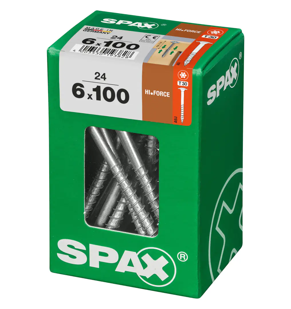 Spax Holzbauschrauben 6.0 x 100 mm TX 30 - 24 Stk.