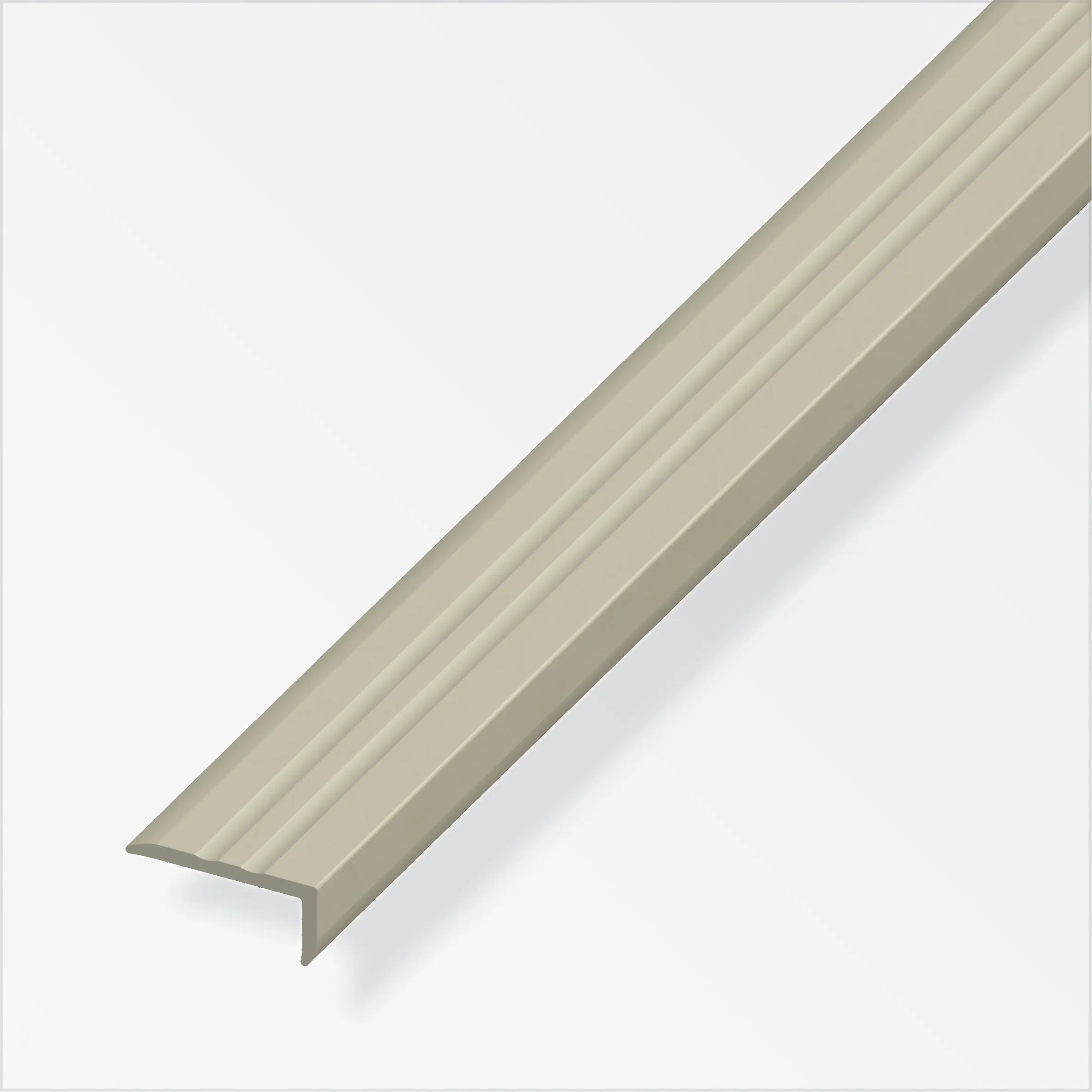 alfer Abschlussprofil 1 m, 25 x 10 mm PVC (Kunststoff) glatt braunbeige