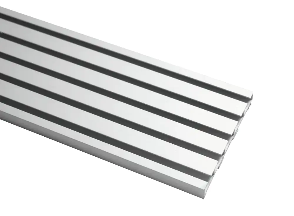 Gardinia Schiene für Flächenvorhang Atlanta silber, 260 cm, 5-läufig