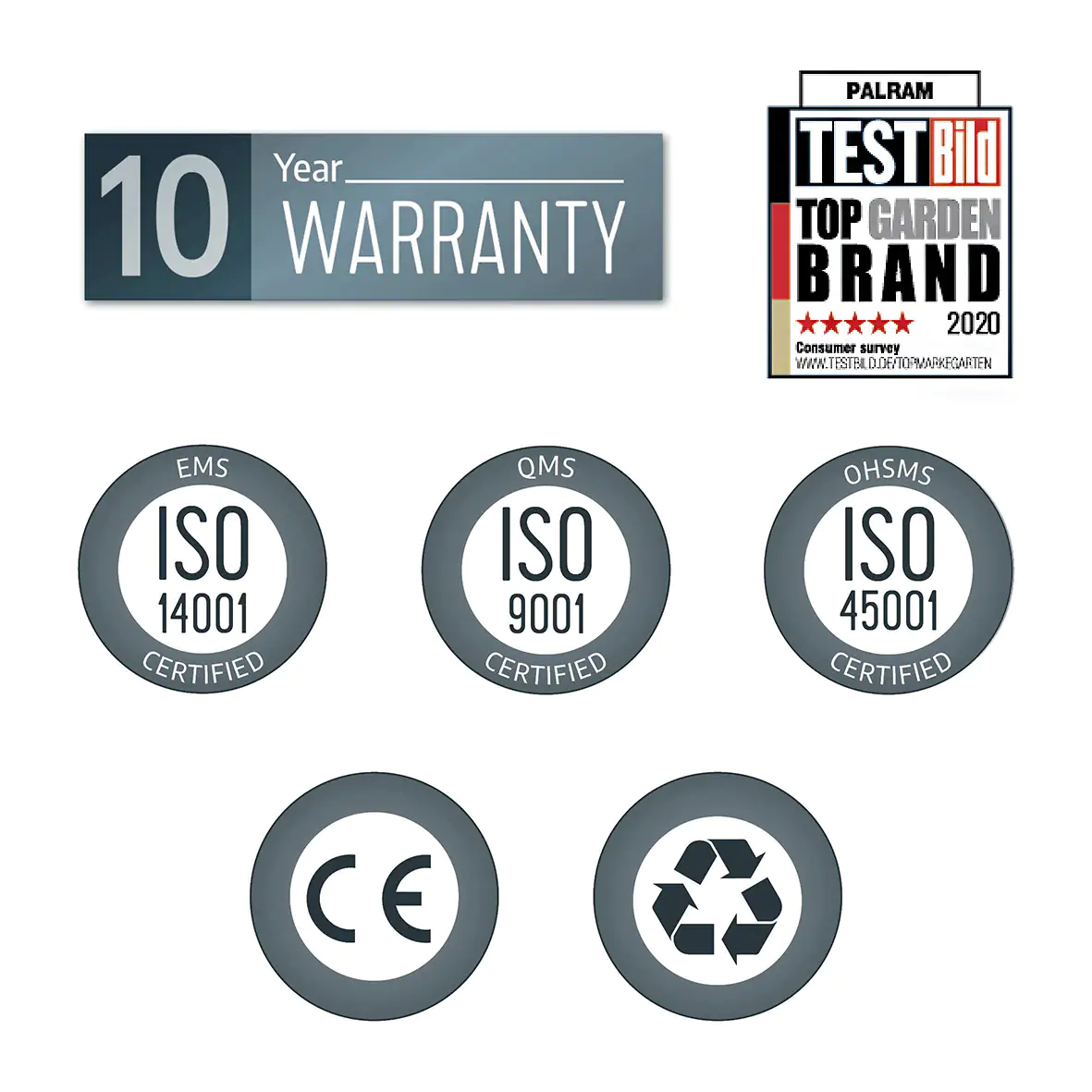 Canopia Pavillon Martinique 5000 493,1 x 359,3 x 286,1 cm, anthrazit