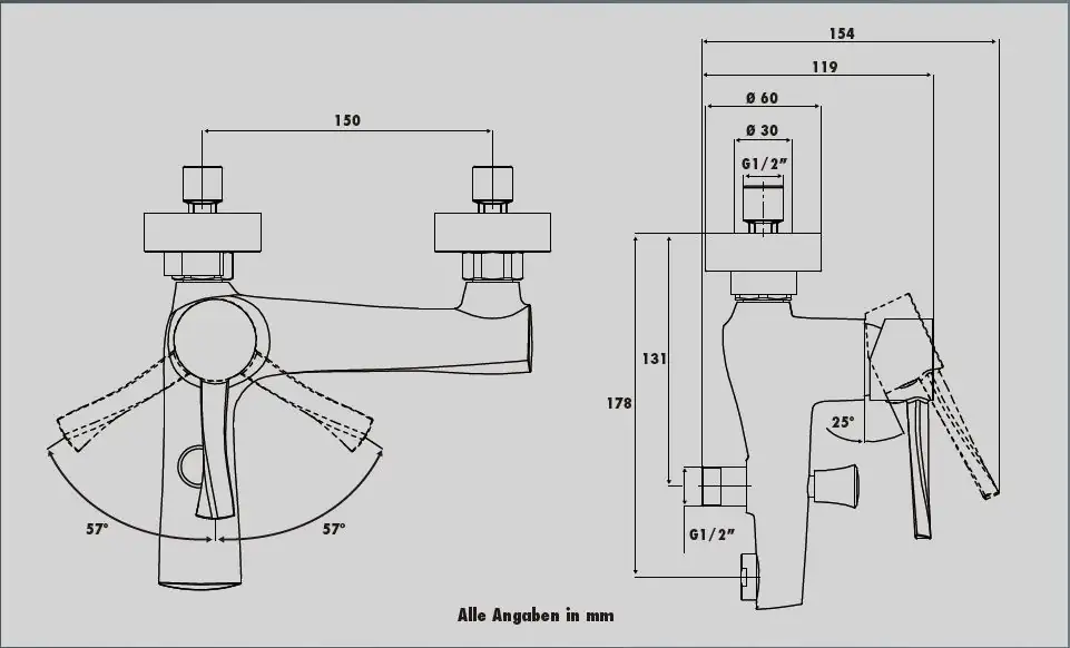 Primaster Badewannenarmatur Nevada verchromt