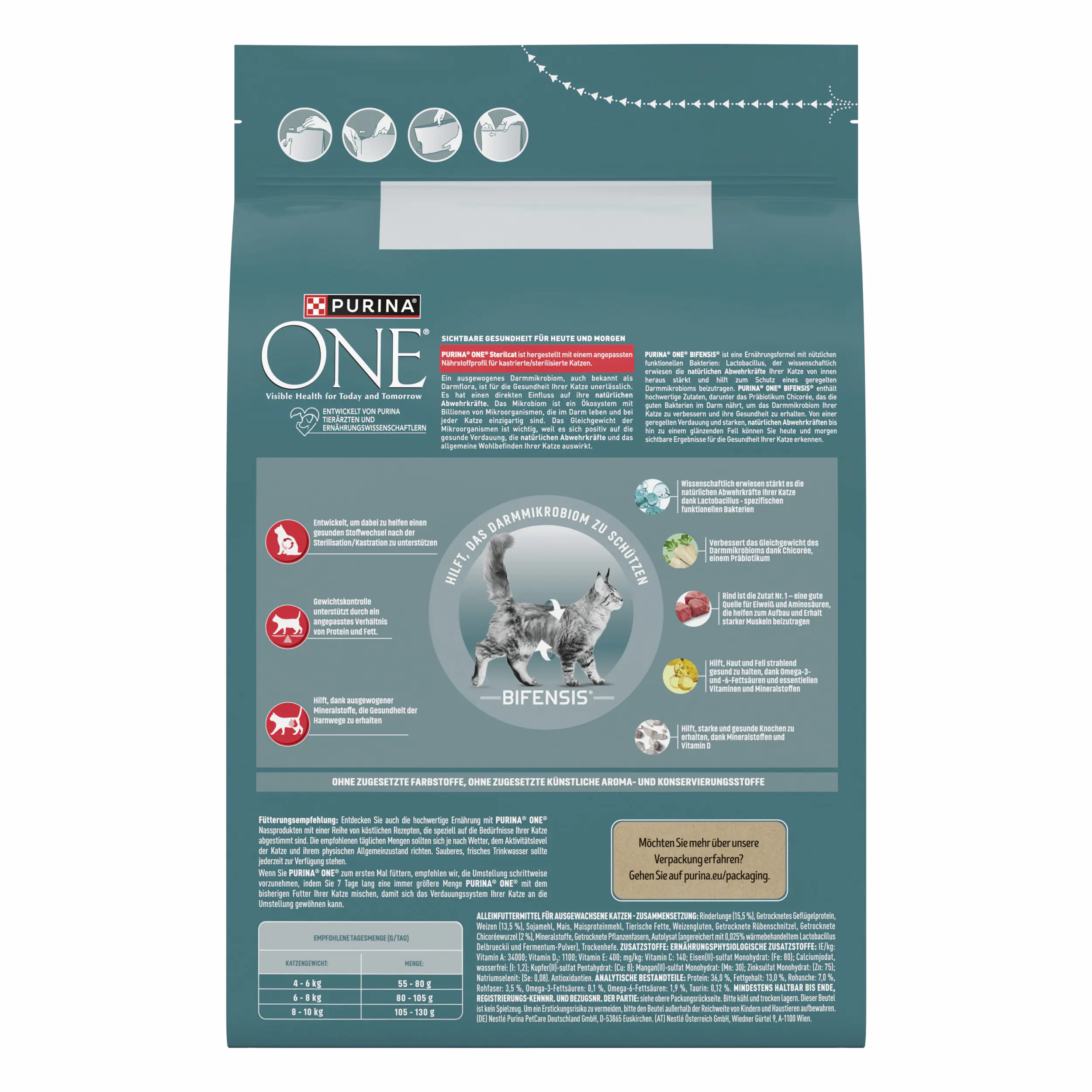 Purina One Katzenfutter reich an Rind 2,8 kg