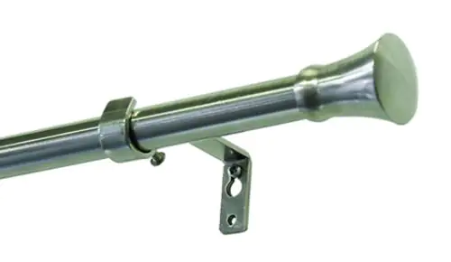 Gardinia Stilgarnitur Konus Ø 16/19 mm, edelstahl-optik, 120 - 210 cm