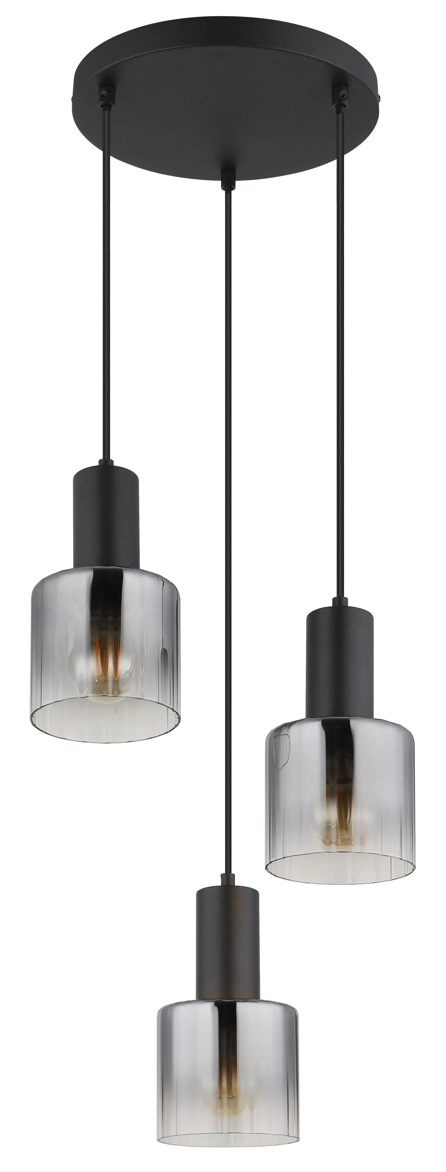 Globo Hängeleuchte Jack 27 x 150 cm (Ø x H) schwarz matt