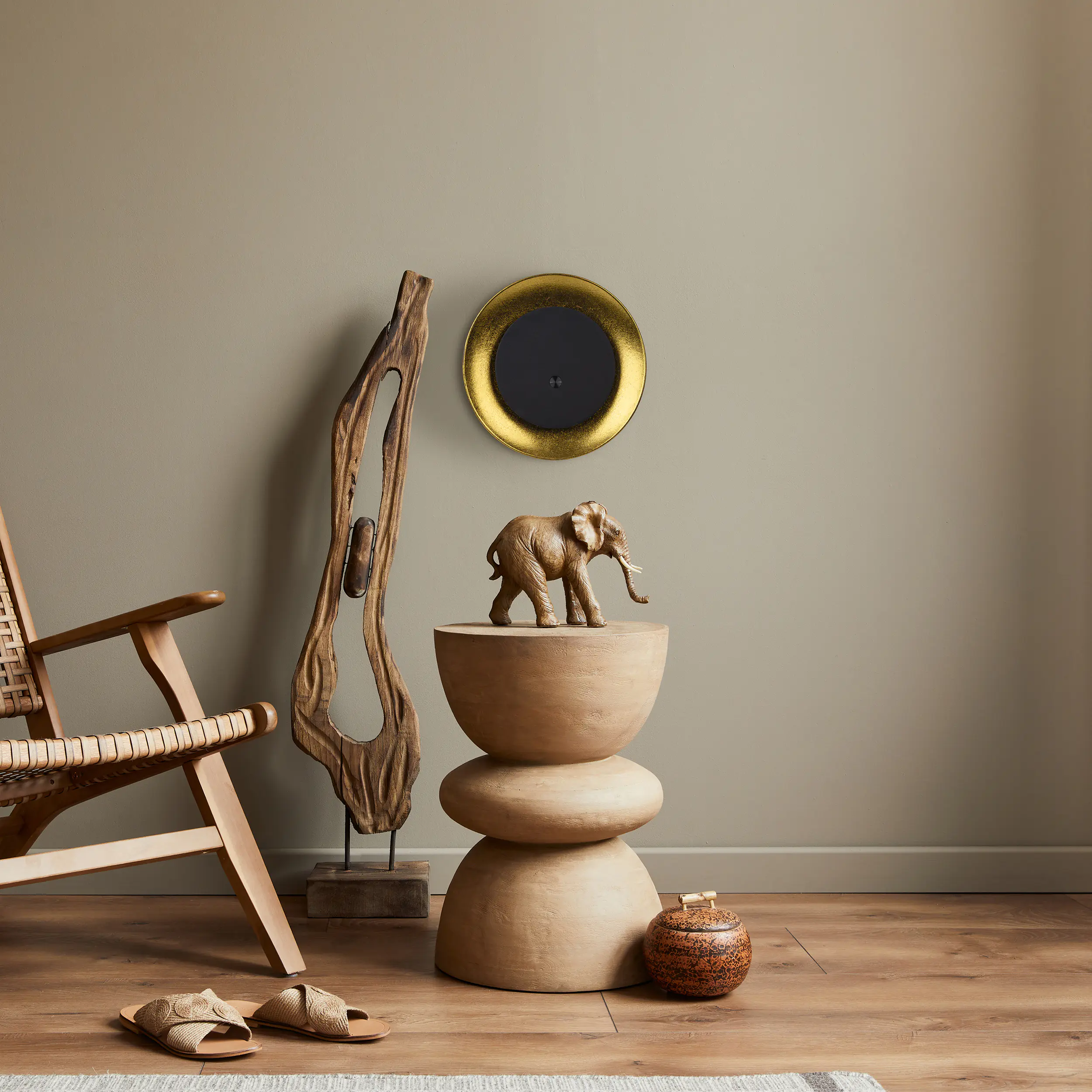 Light & More Solar-Tischleuchte Moon Metall 41,5 cm