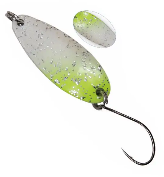 Paladin Trout Spoon VI weiß-gelb-glitter 2,0 g