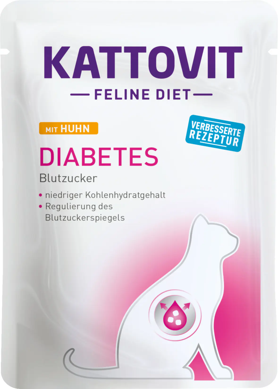 Kattovit Diabetes Huhn Katzennassfutter 85 g