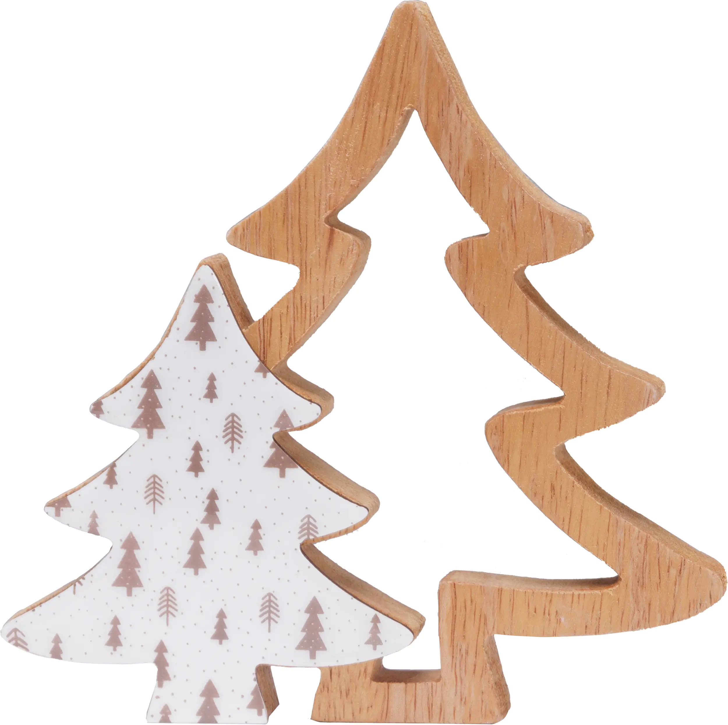 TrendLine Deko Aufsteller Weihnachten Holz natur weiß TrendLine Deko Aufsteller Weihnachten Holz natur weiß