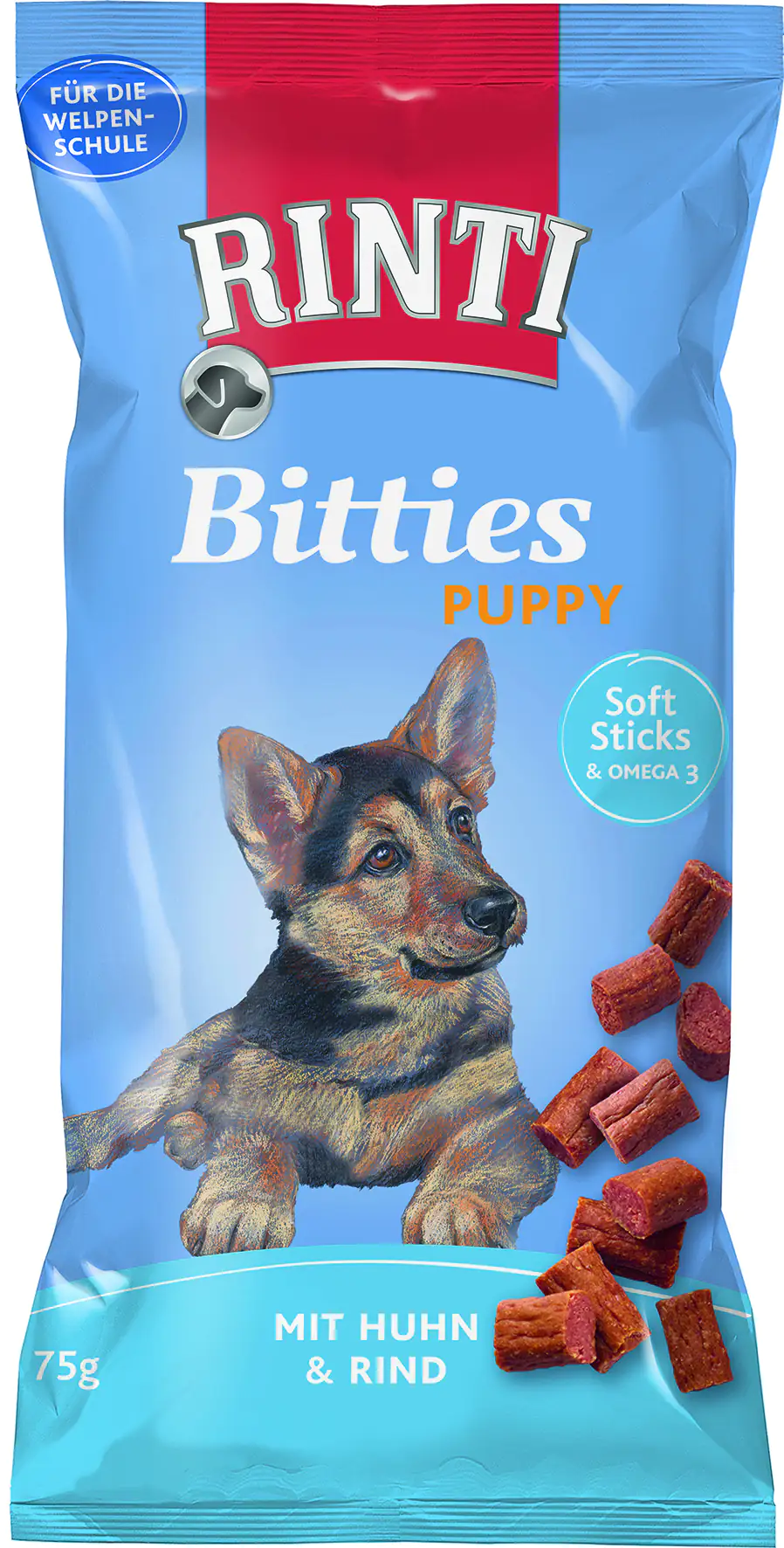 Rinti Extra Bitties Puppy Hundesnack 75 g Huhn & Rind