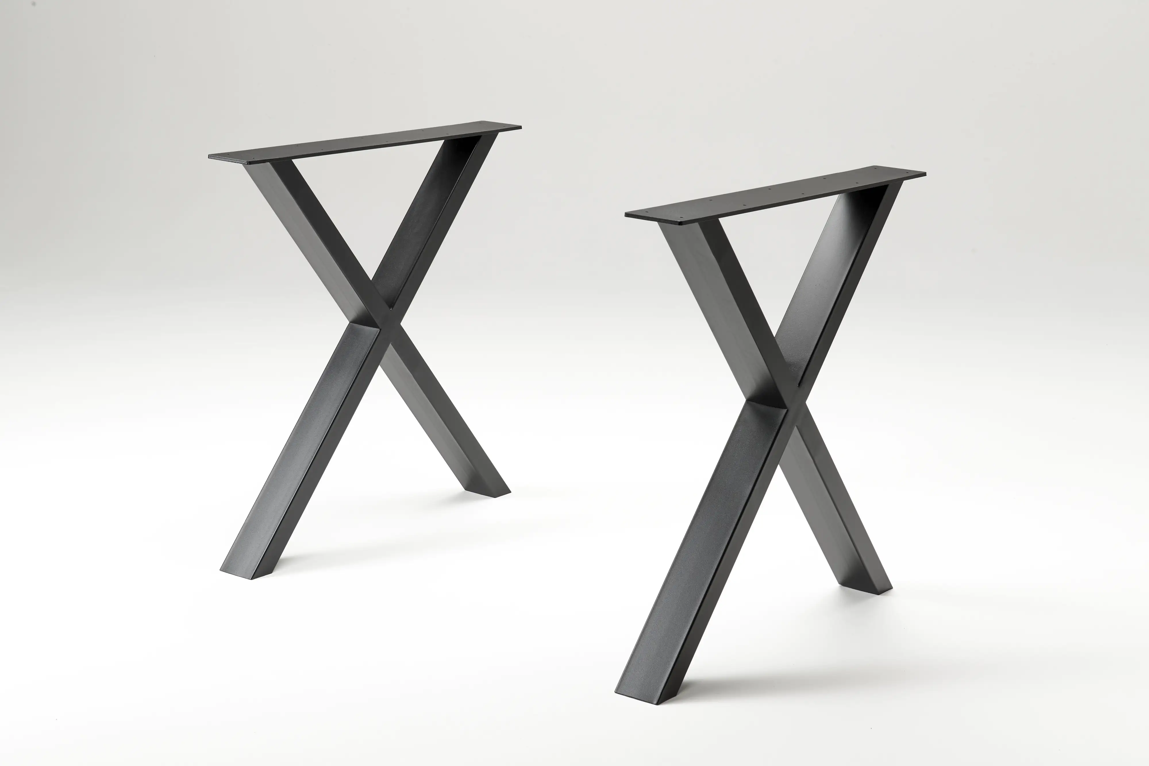 Tischbeine aus Metall X-Form, Set 2 Stück B/H/T 70 x 72,3 x 9 cm Tischbeine aus Metall X-Form, Set 2 Stück B/H/T 70 x 72,3 x 9 cm