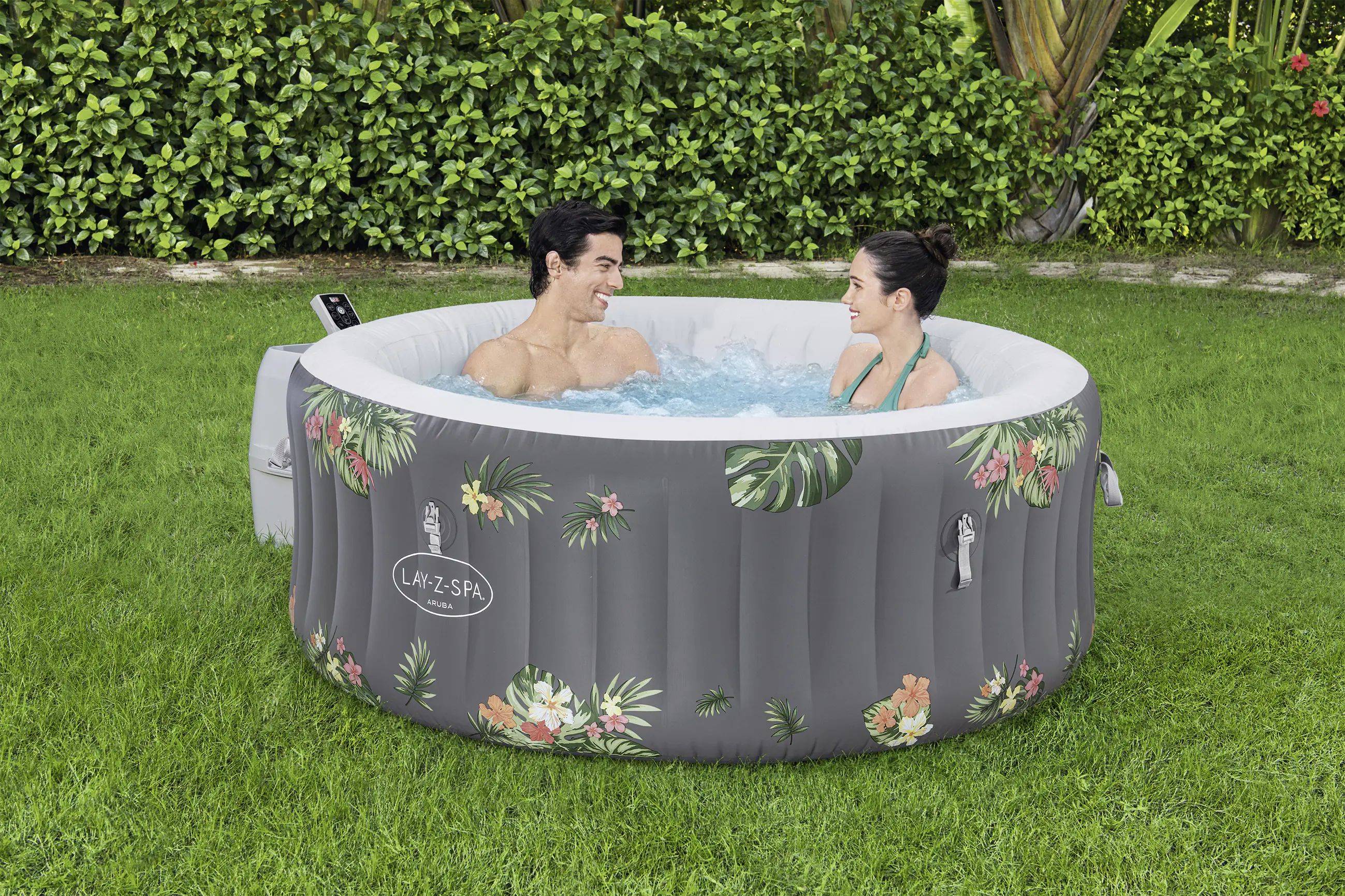 Bestway Whirlpool LAY-Z-SPA Aruba AirJet rund 170 x 66 cm 