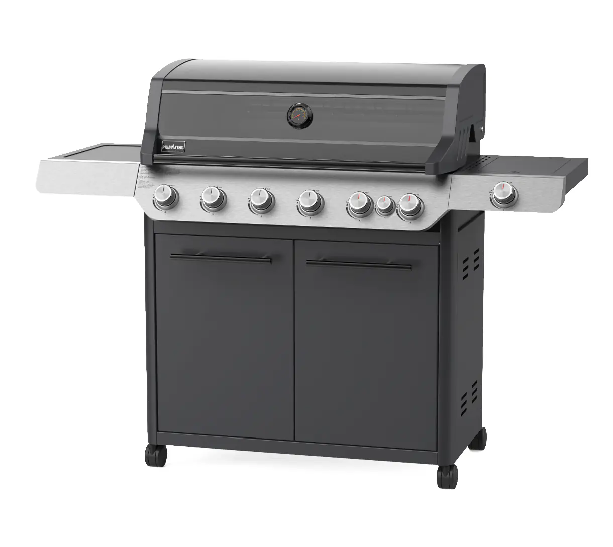 Primaster Gasgrill Cody 6 Brenner mit 2x Powerzone + Infrarot-Heckbrenner & Seitenbrenner Grillfläche: 95 x 48 cm