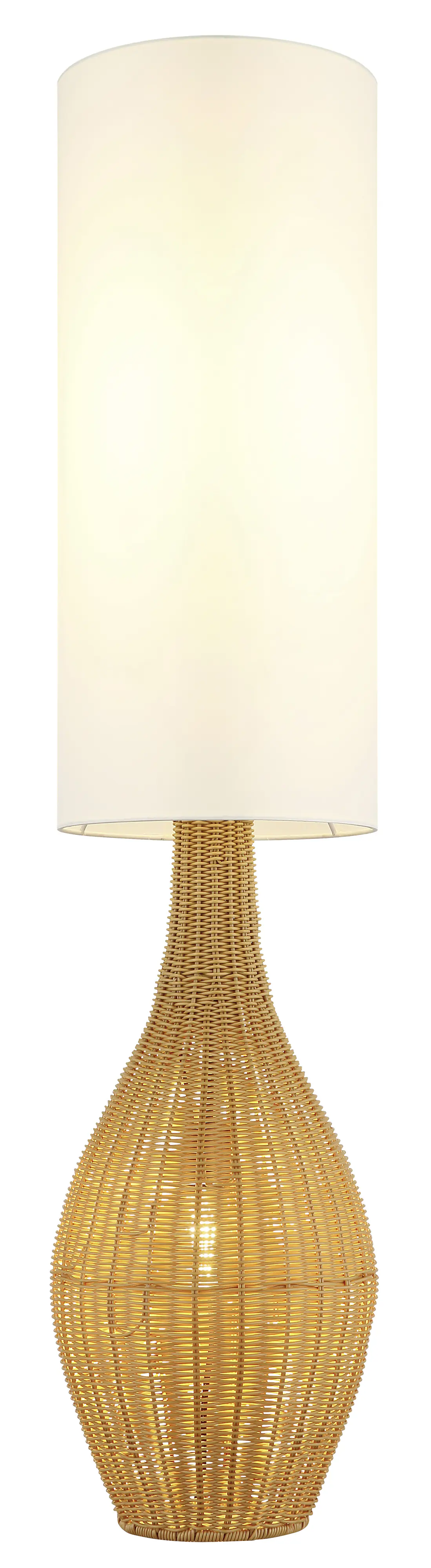 Globo Stehleuchte Anko 27 x 125 cm (Ø x H) braun rattan-optik