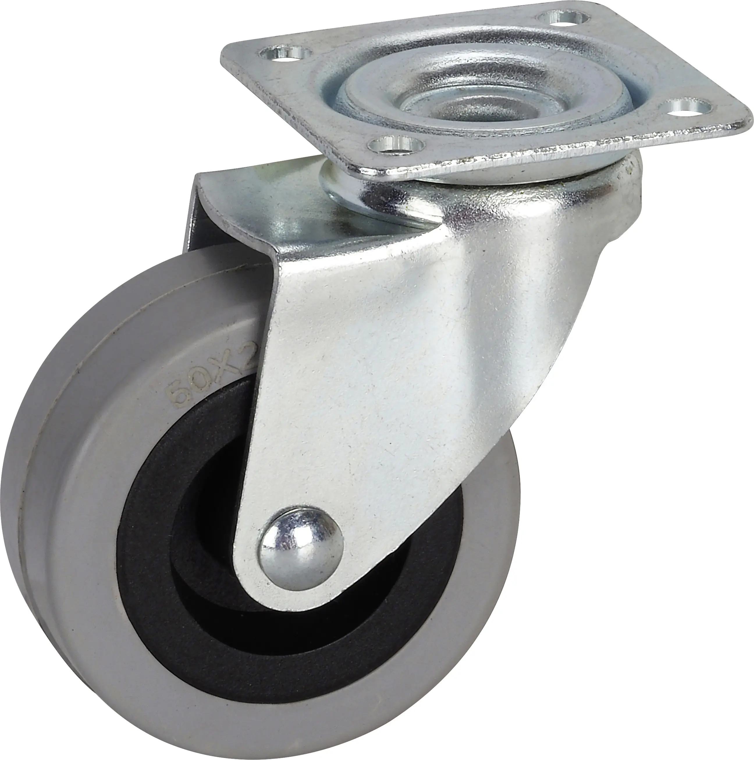 Apparate-Lenkrolle 50 x 20 mm Tragkr. 35 kg