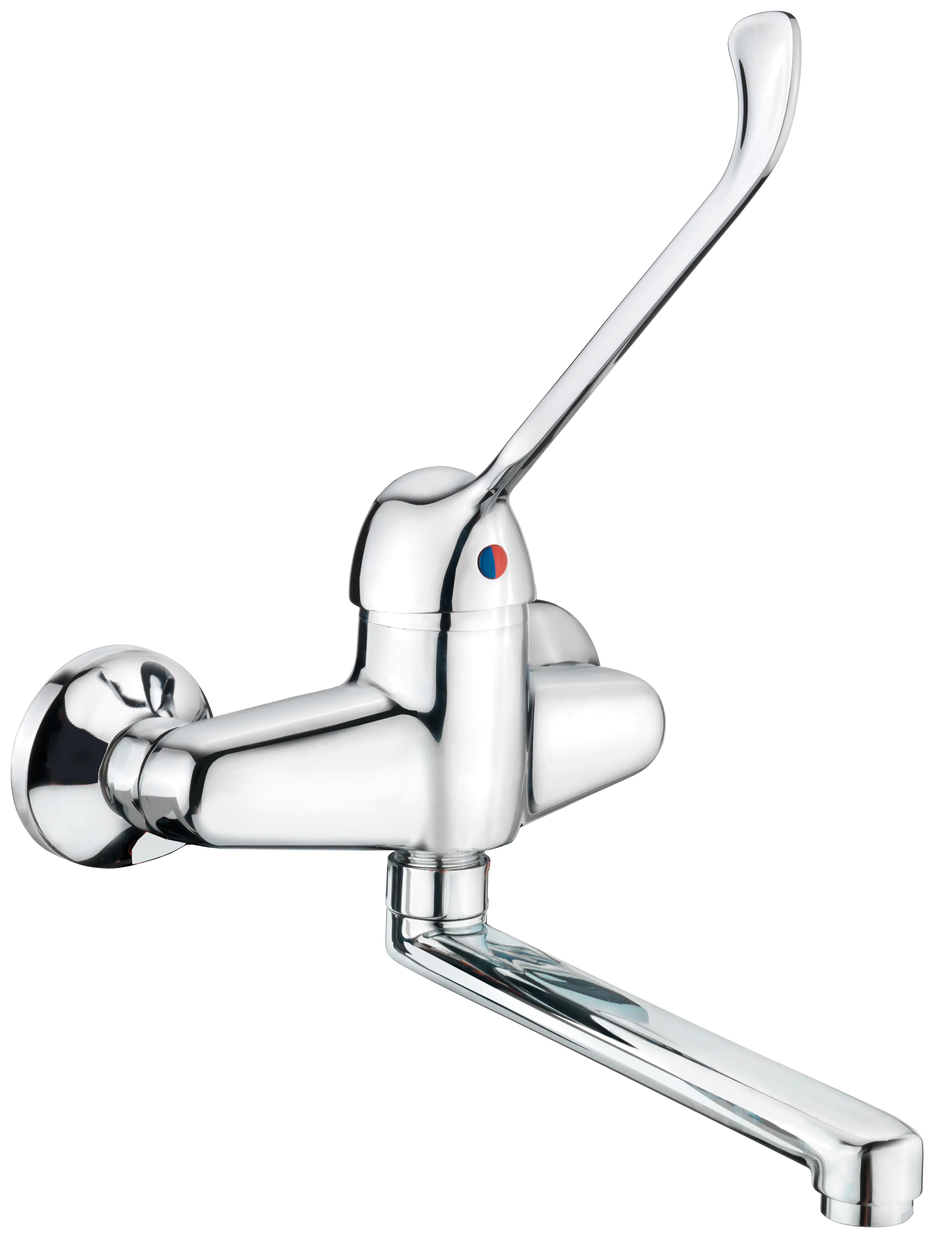 Cornat Spültisch-Einhebelmischer Wandarmatur FELITTO verchromt, inkl. Montagezubehör