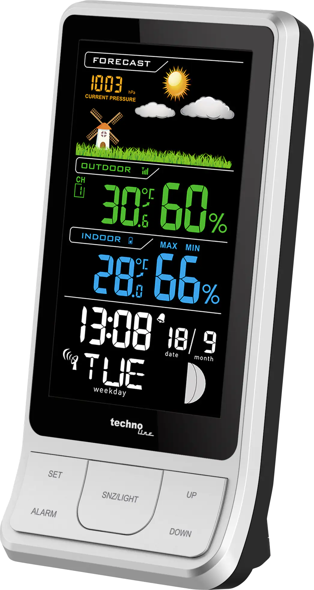 Technoline Wetterstation WS 6441 silber