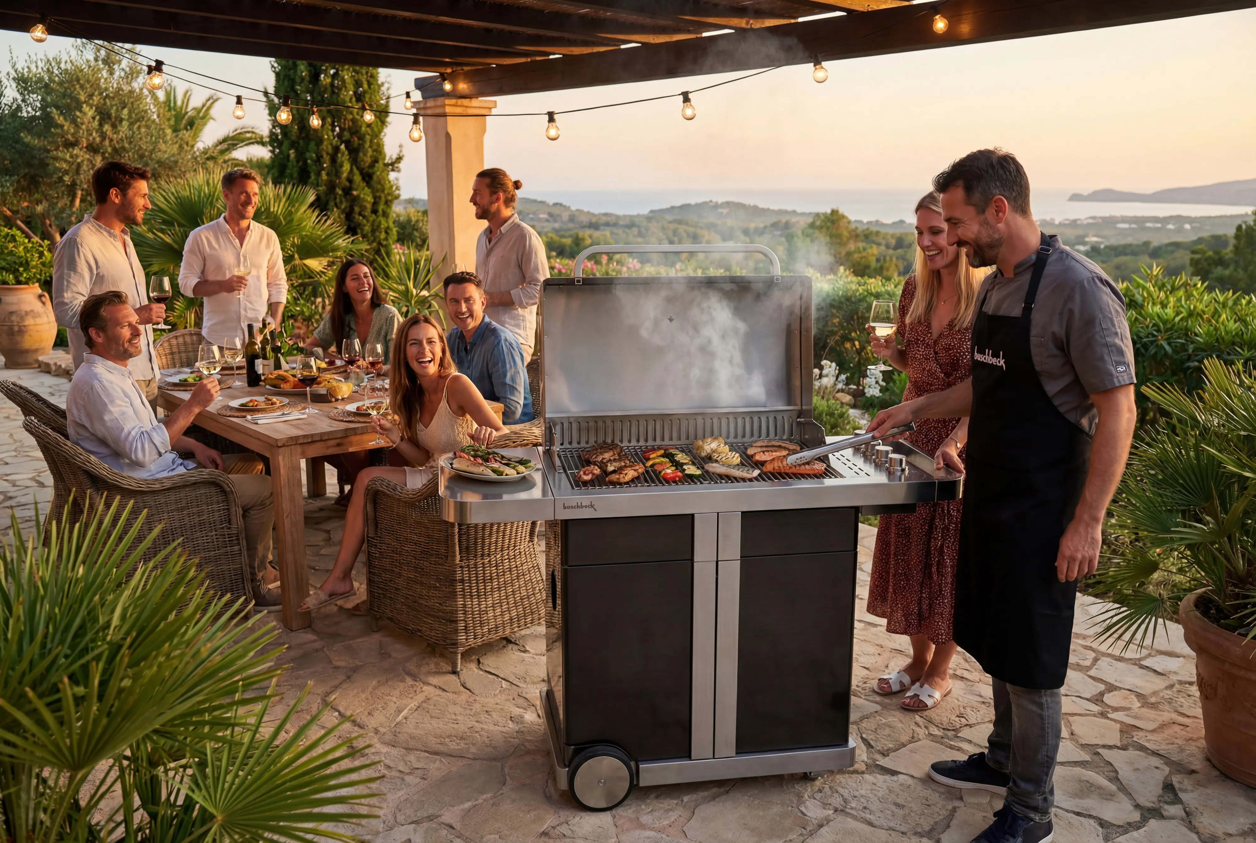 Buschbeck Gasgrill P1000 Premium Grillfläche: 70 x 42 cm