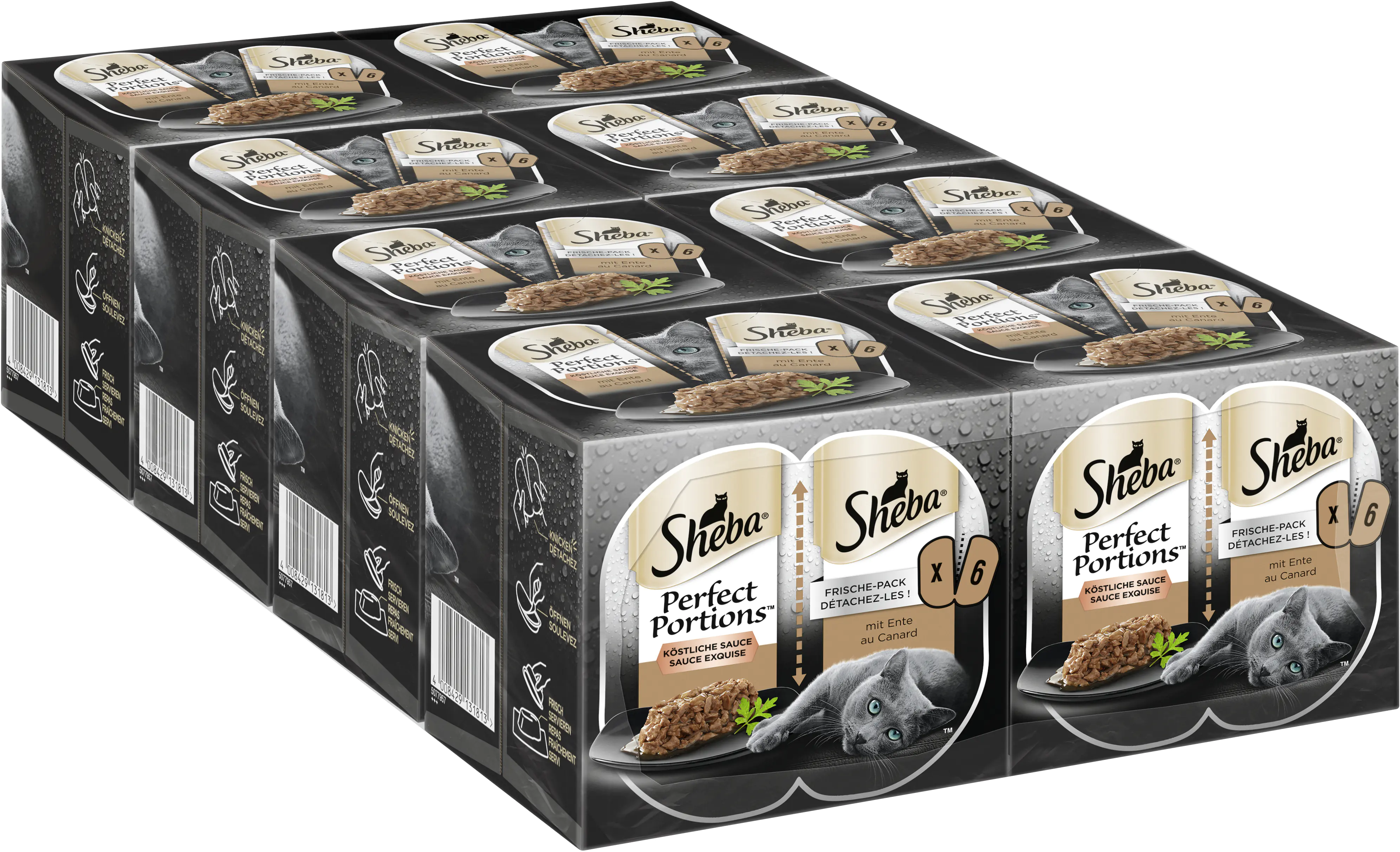 Sheba Perfect Portions Sauce mit Ente Katzenfutter 6 x 37,5g Sheba Perfect Portions Sauce mit Ente Katzenfutter 6 x 37,5g