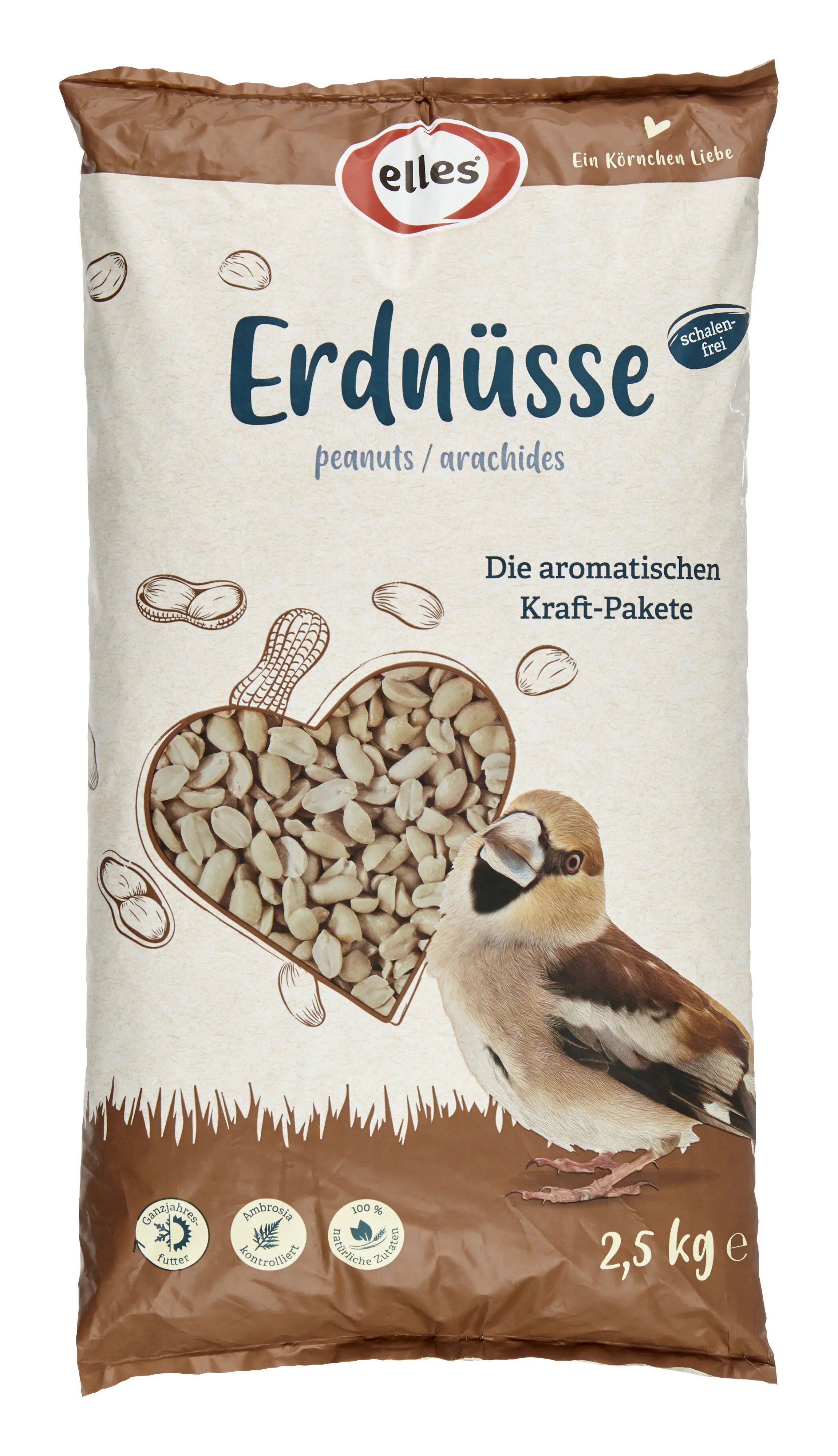 Elles Wildvogelfutter Erdnüsse 2,5 kg
