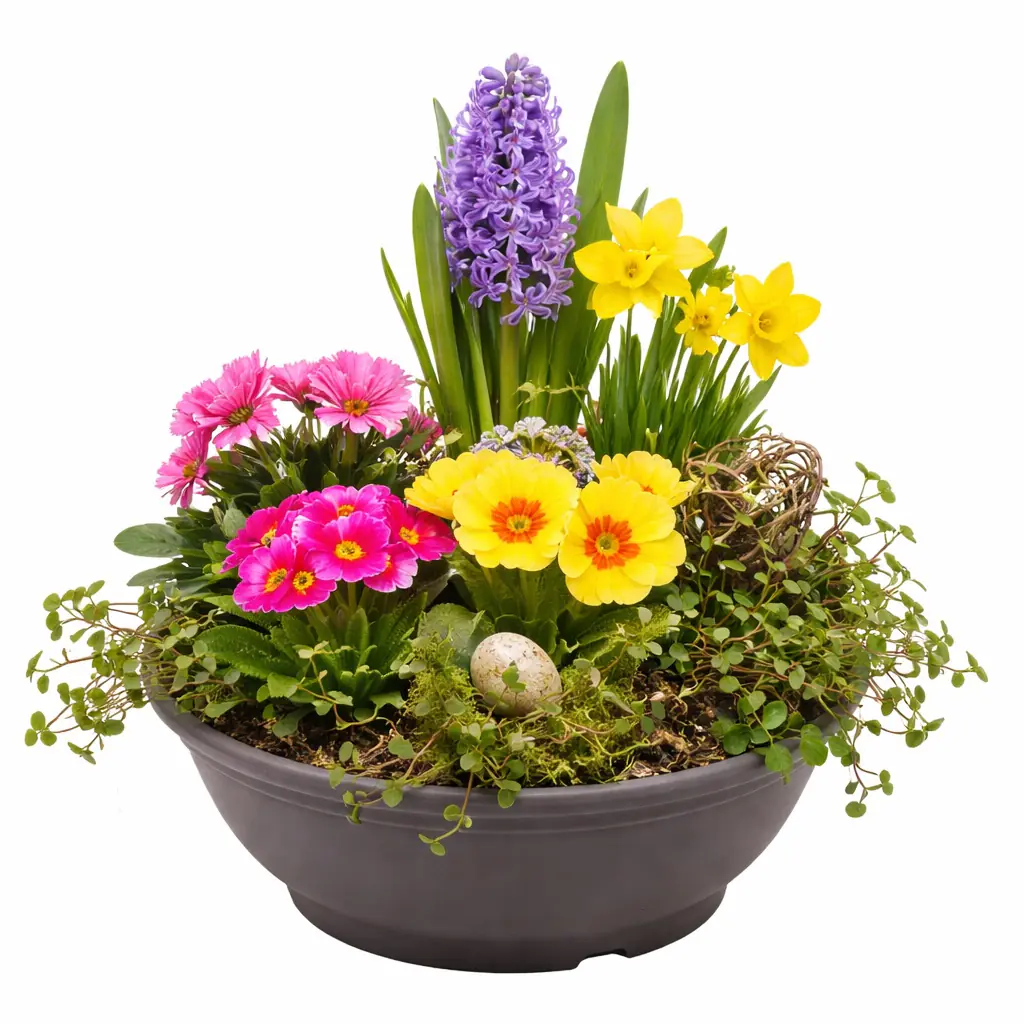 Bepflanzte XXL Frühlingsschale 25 cm