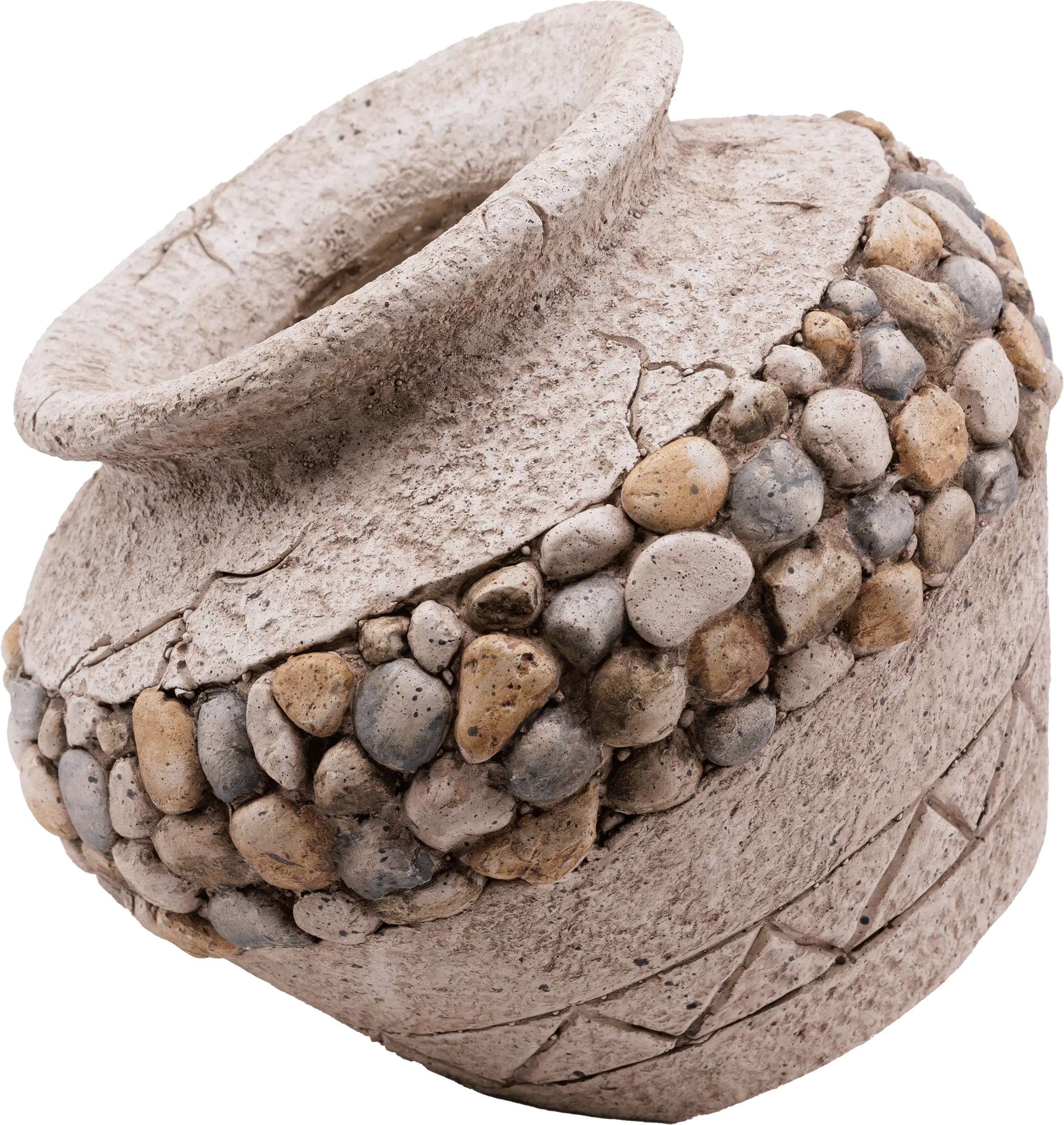 TrendLine Deko Pflanztopf 29 x 31 x 27,5 cm braun natur