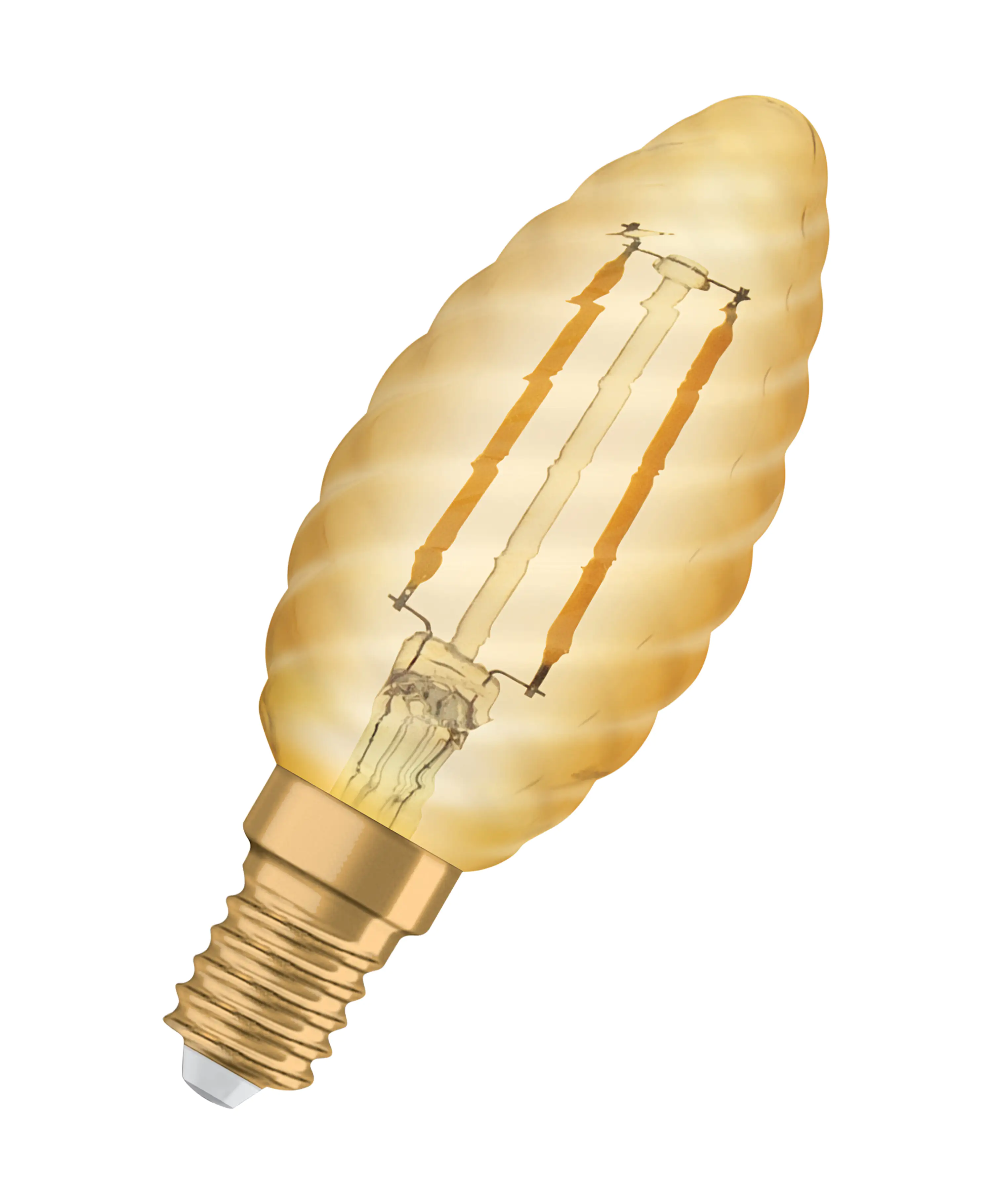 Osram LED Kerzenlampe geriffelt E14 1,5 W warmweiß amber