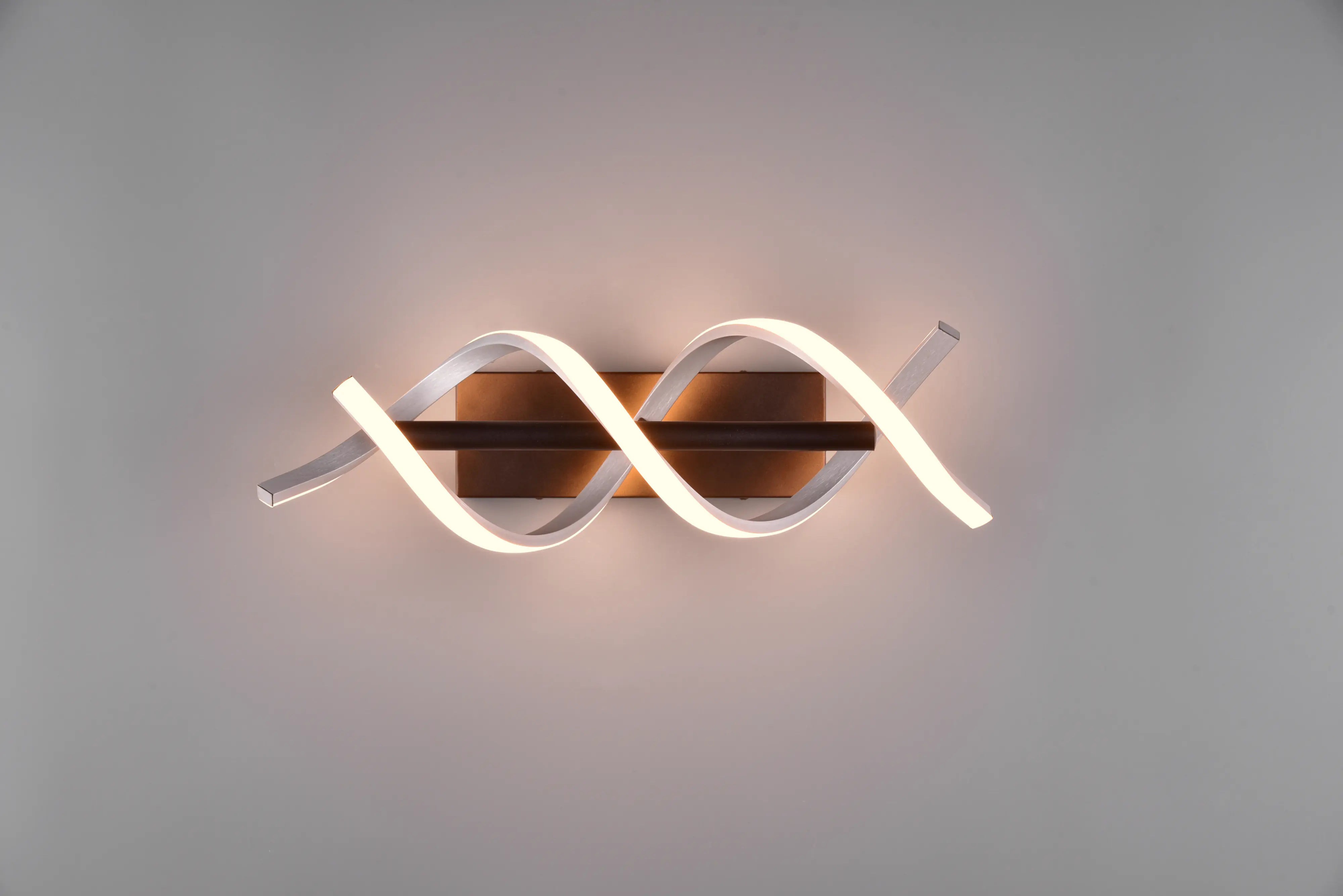 Trio LED-Wandleuchte Sequence 13,5 x 46 cm warmweiß-neutralweiß aluminium dimmbar