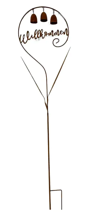 Metallstecker Willkommen 120 cm