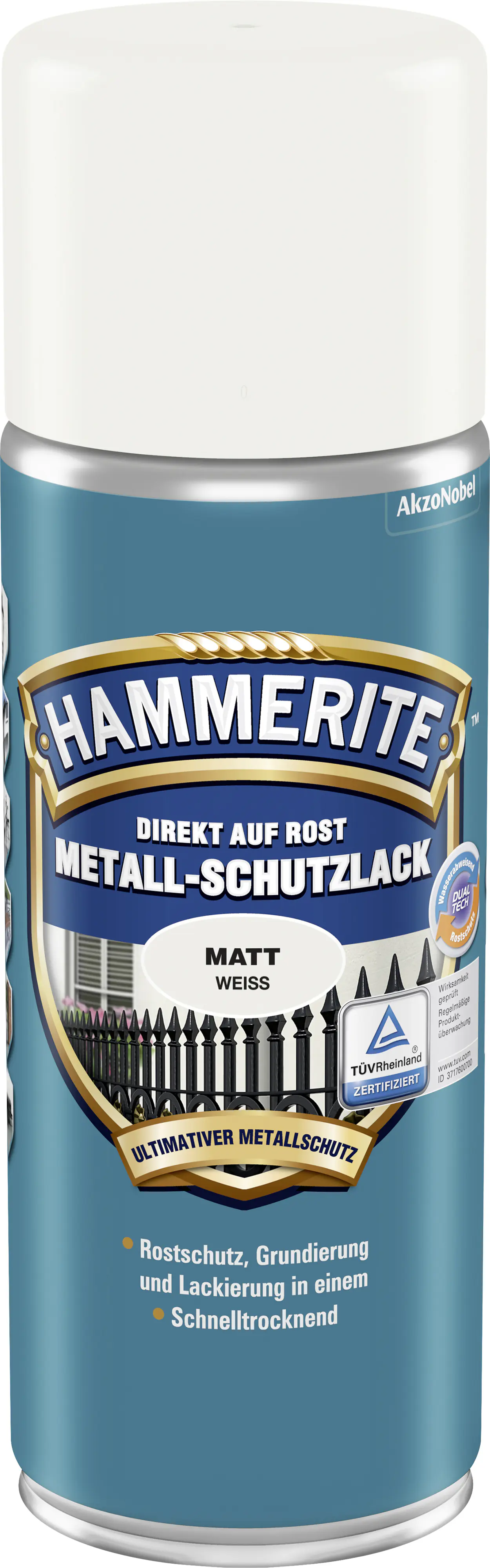 Hammerite Metall-Schutzlack Spray 400 ml weiß matt