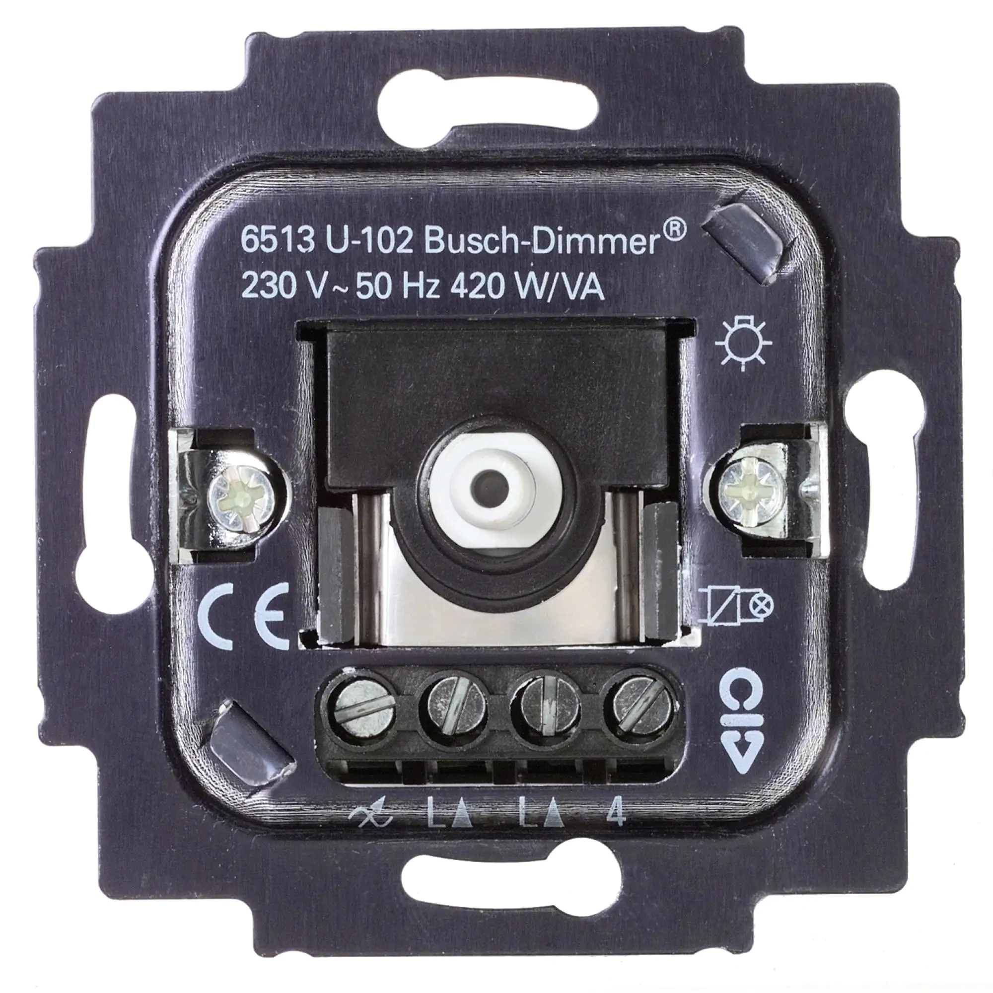 Busch-Jaeger Dimmereinsatz Glüh- und Halogenlampen 40-420 Watt, 6513 U-102 Busch-Jaeger Dimmereinsatz Glüh- und Halogenlampen 40-420 Watt, 6513 U-102