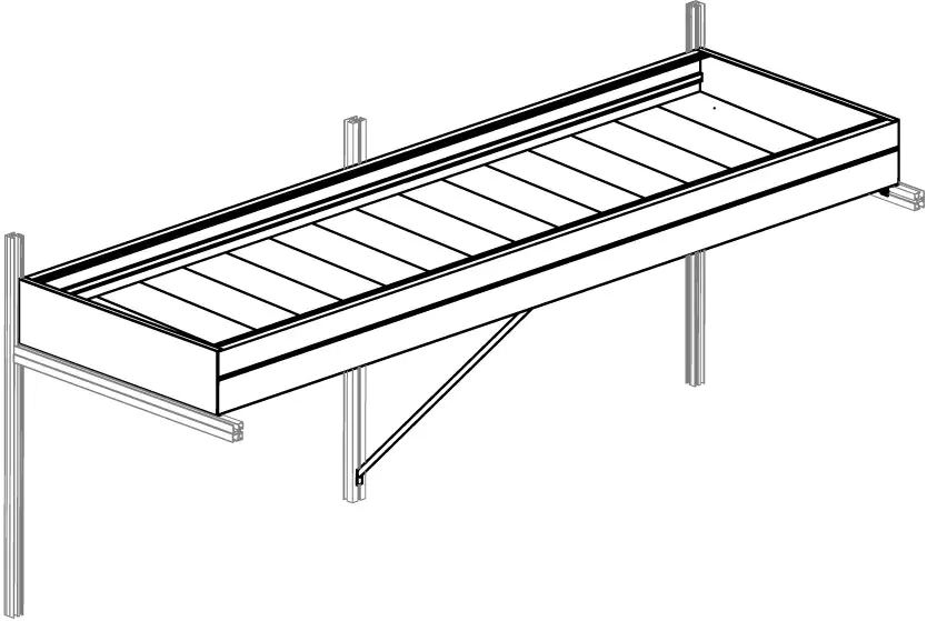 KGT Pflanzwanne Linea I 63,5 cm tief, pressblank