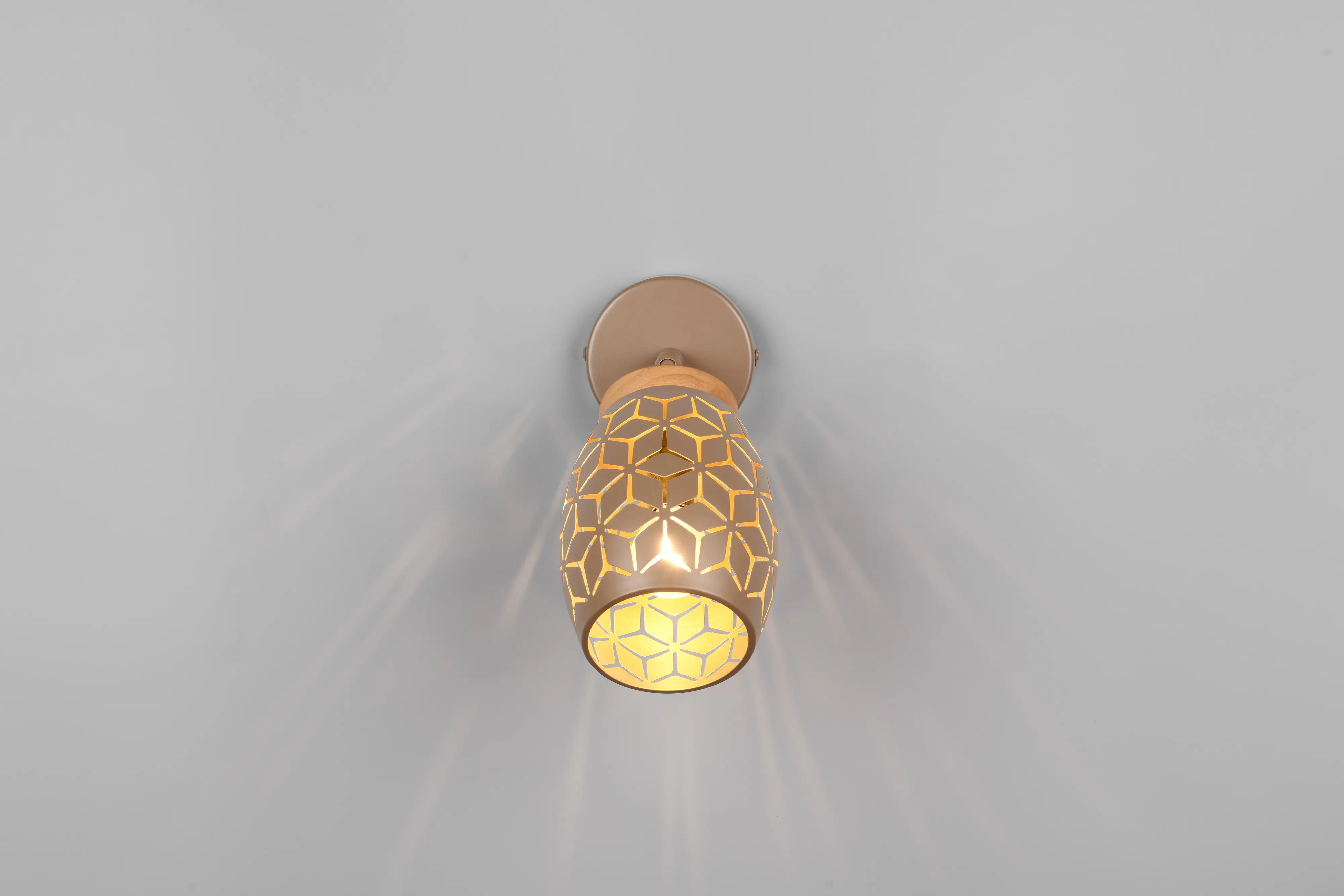 Trio Wandlampe 1er Spot Spot Bidar Ø 12 x 27 cm coffee