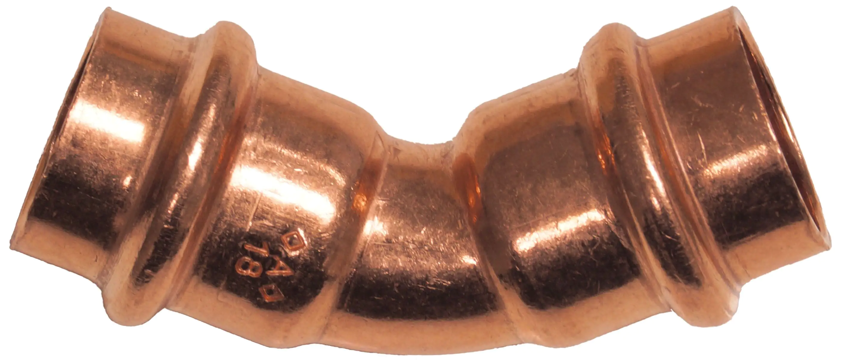 4035300904594 Cornat Press-Bogen 45° Kupfer, ø 18 mm