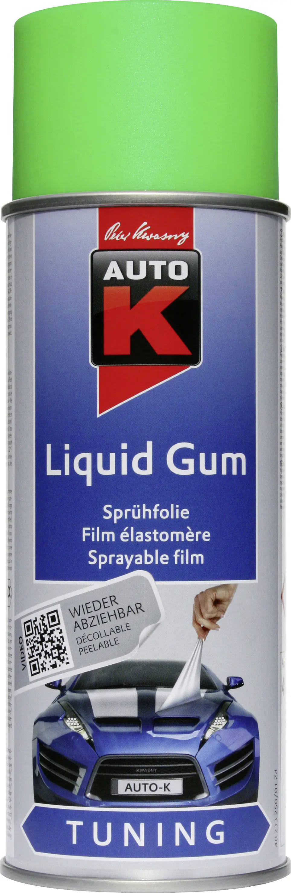 Auto-K Sprühfolie Liquid Gum Tuning neongrün 400ml Auto-K Sprühfolie Liquid Gum Tuning neongrün 400ml