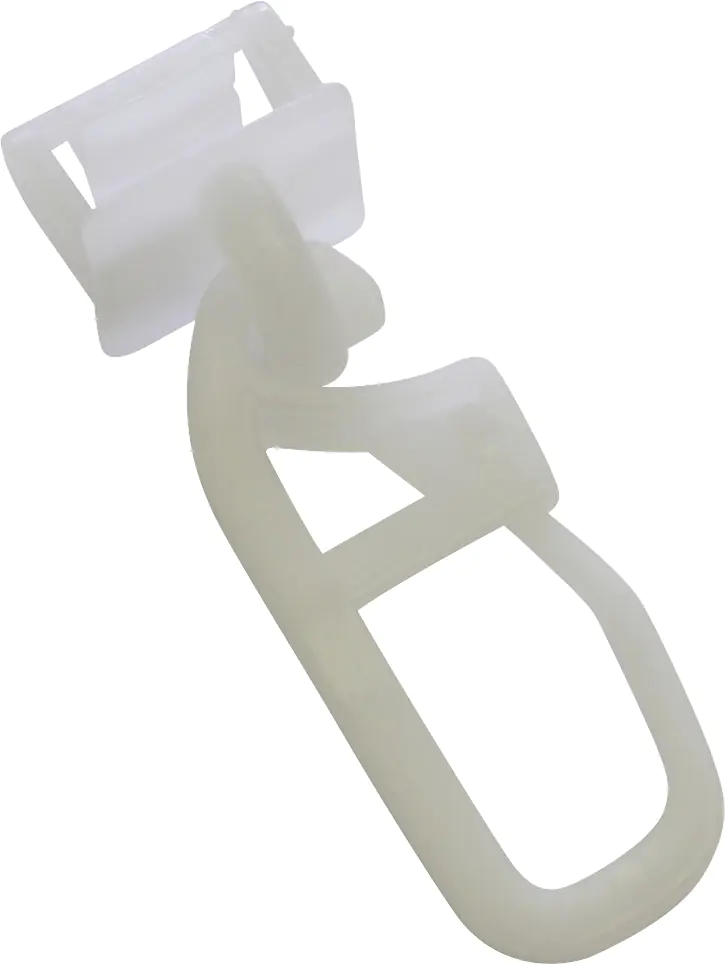 Gardinia Klickgleiter für Vorhangschiene, weiß, 50-er Pack